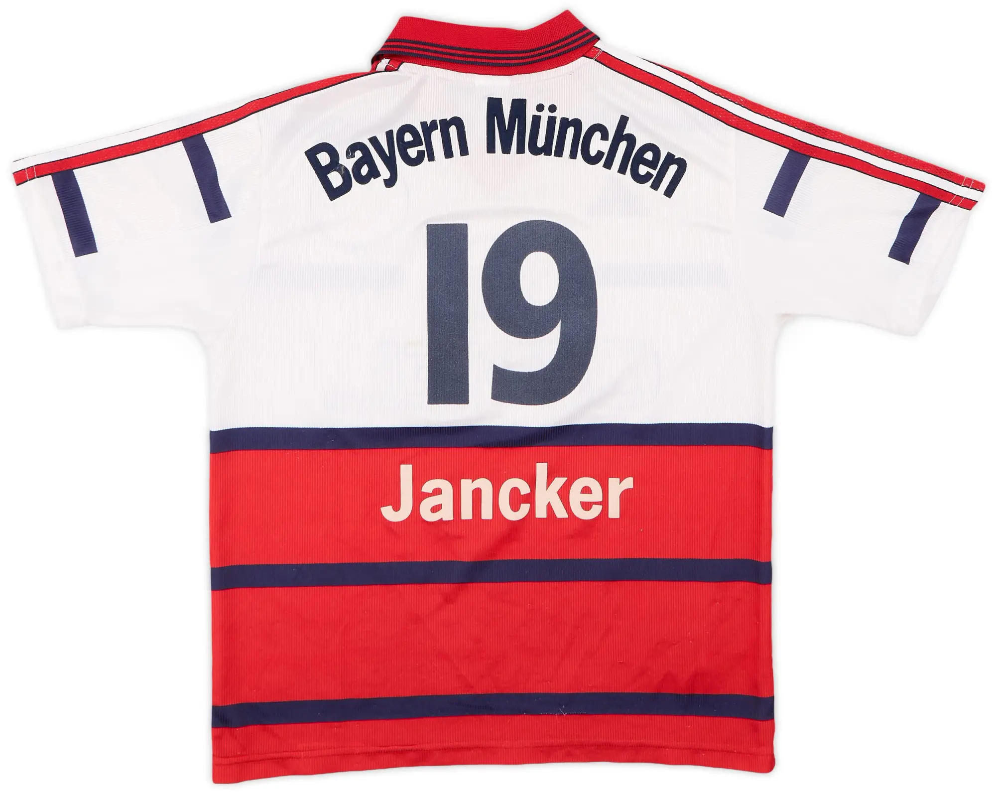 adidas 1998-00 Bayern Munich Away Shirt Jancker #19 - 7/10 - (XL.Boys)