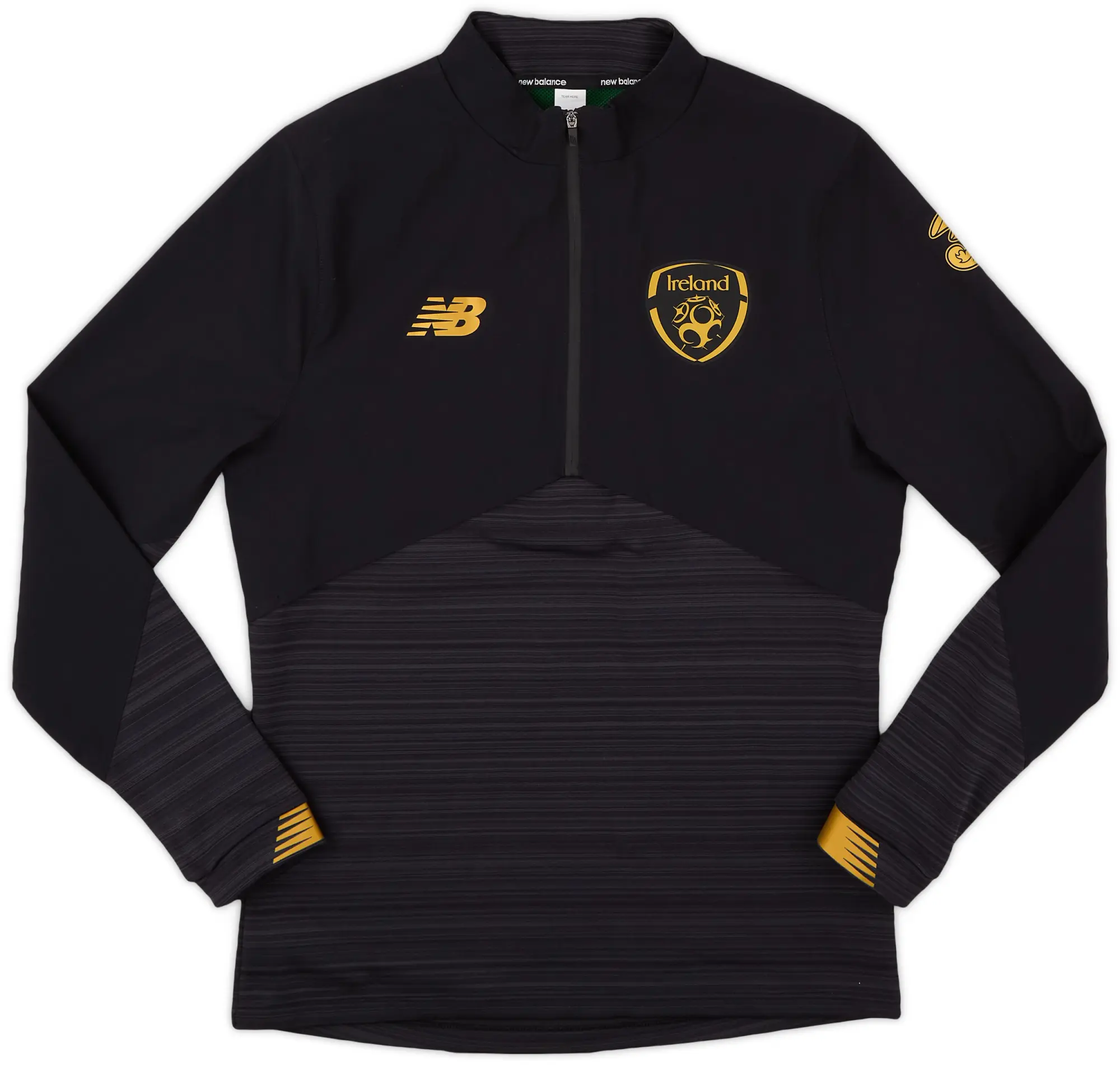 2019-20 Ireland New Balance 1/4 Zip Training Top - 8/10 - (S)