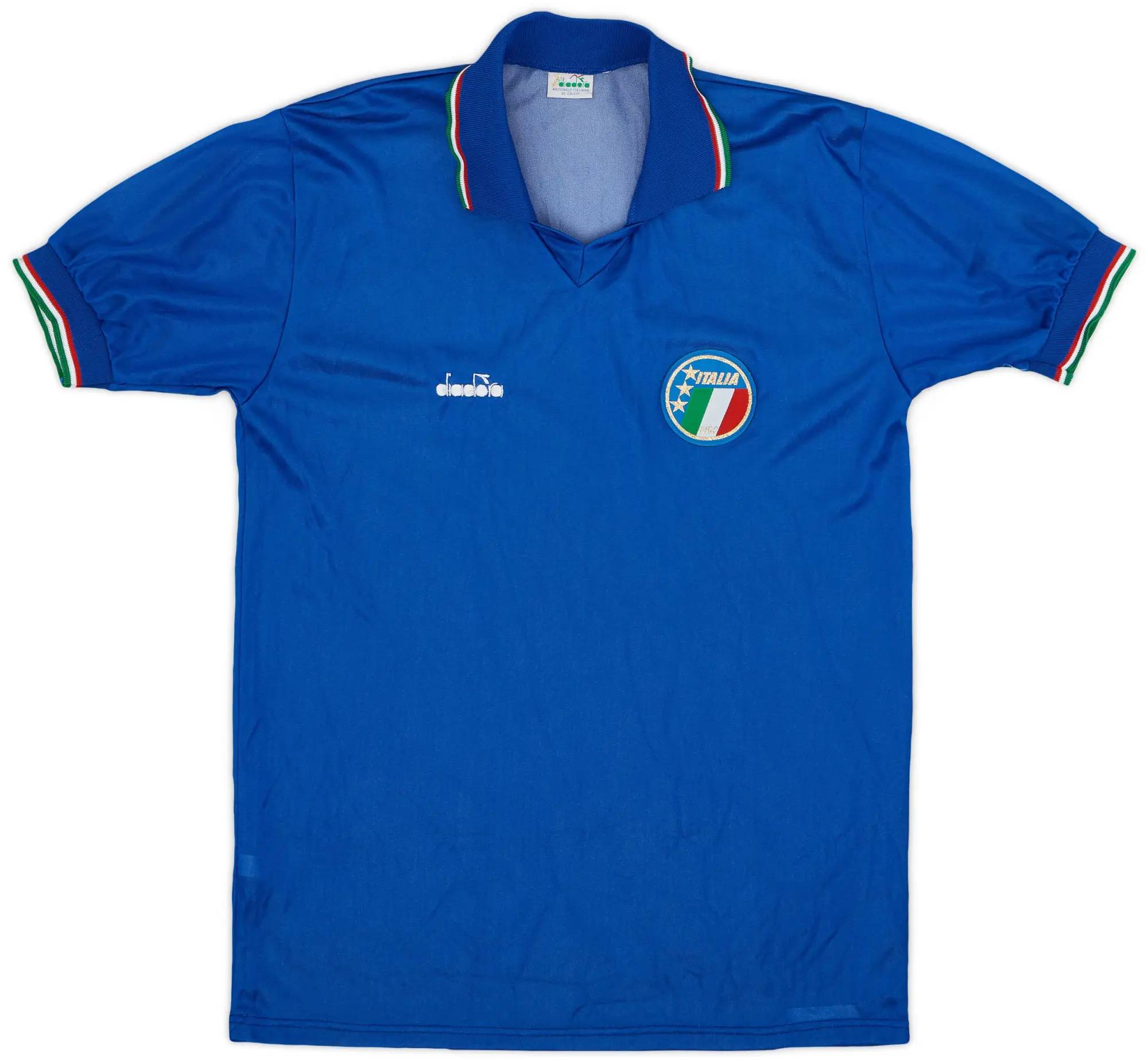 Diadora 1986-90 Italy Home Shirt - 10/10 - (M)