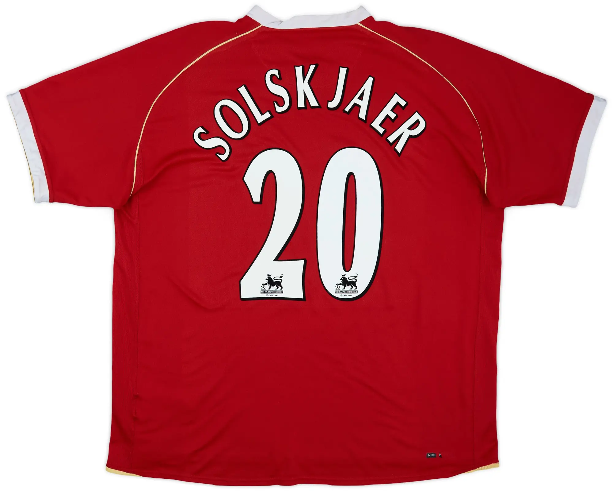 Nike 2006-07 Manchester United Home Shirt Solskjaer #20 - 8/10 - (XXL)