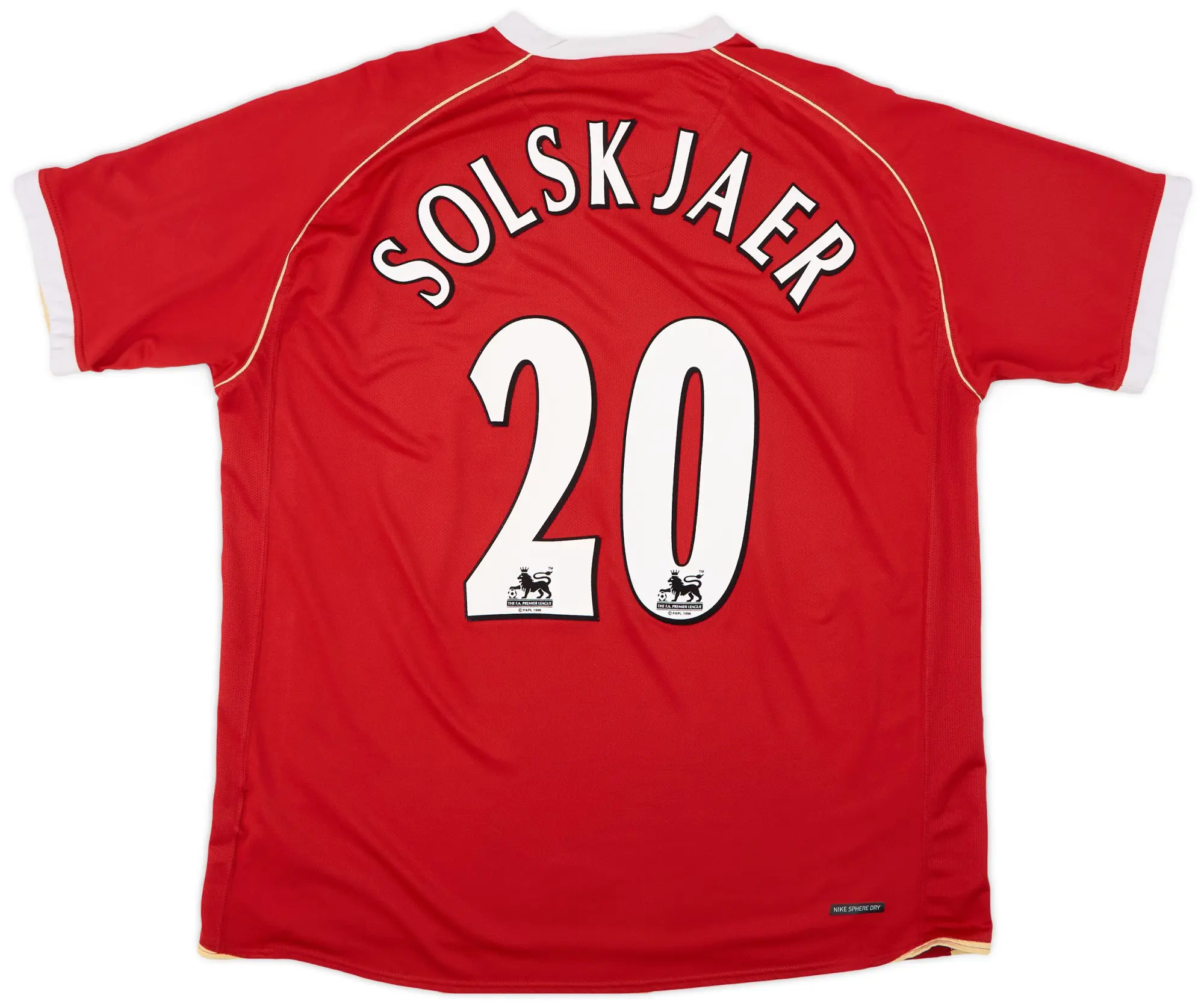 Nike 2006-07 Manchester United Home Shirt Solskjaer #20 - 8/10 - (XXL)