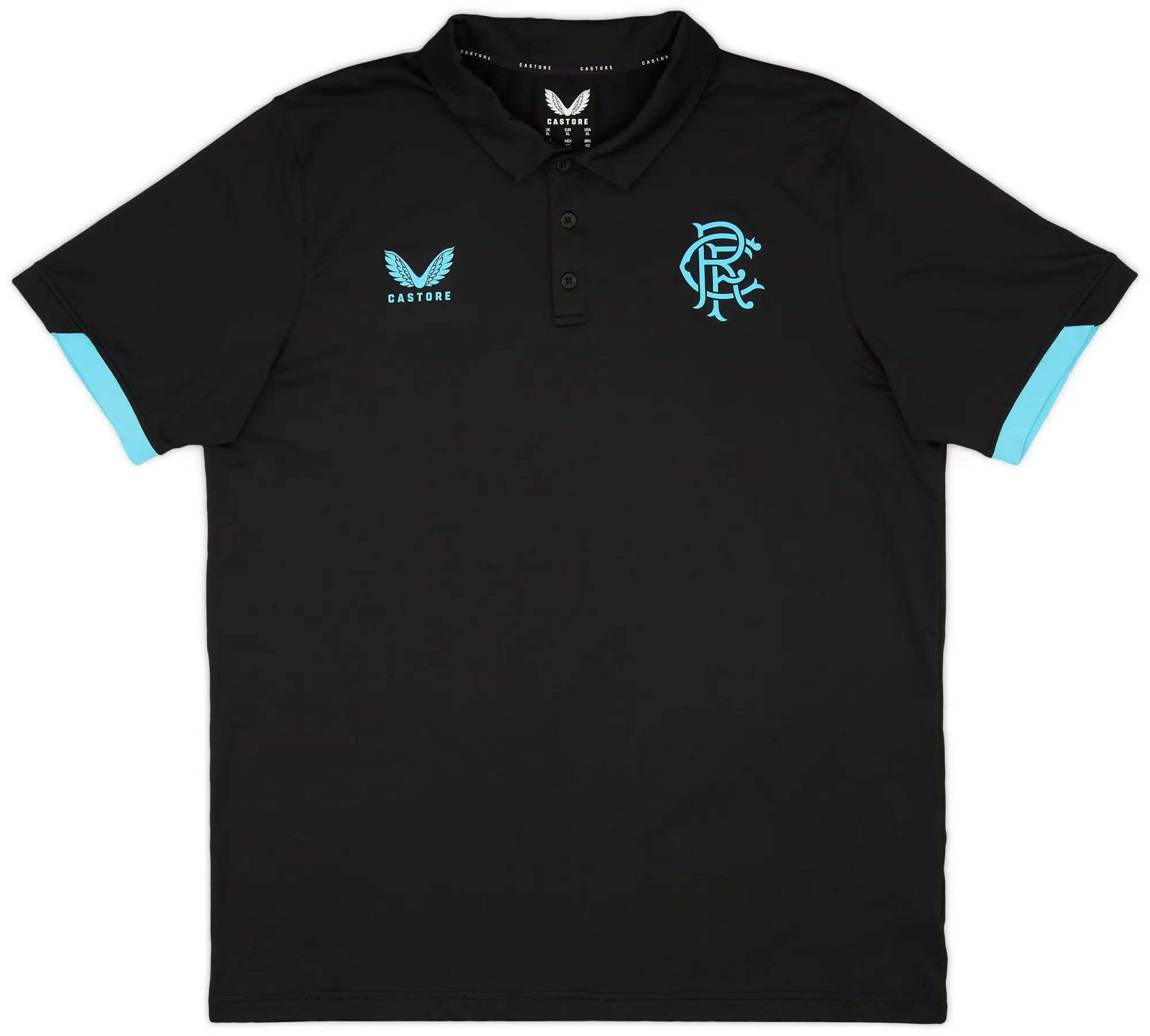 2023-24 Rangers Castore Polo T-Shirt (S) - 8/10