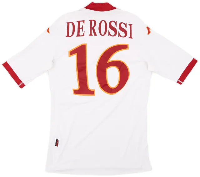 き*め様 ASローマ DE ROSSI 16番 シャツ Kappa Kappa ASローマ 08/09 ユニフォーム ホーム 長袖 #16 デ・ロッシ