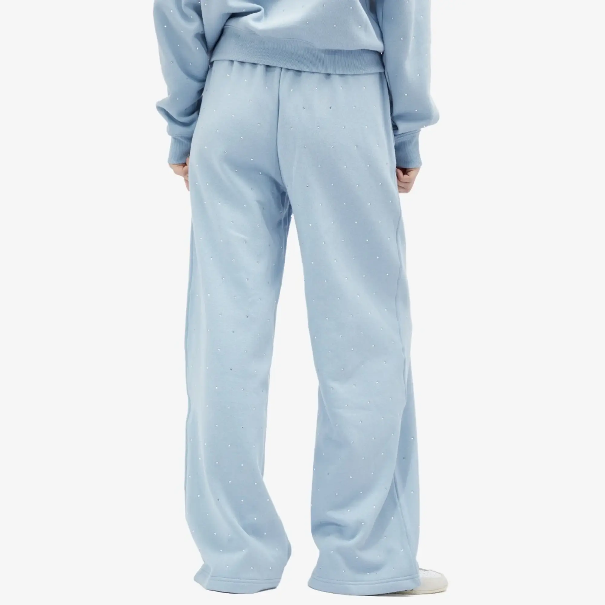Good American Women's Crystal Wide Leg Sweatpants Winter Sky