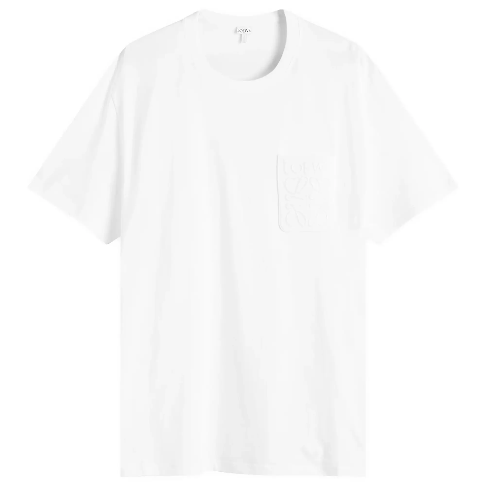 Loewe Men's Anagram Pocket T-Shirt White