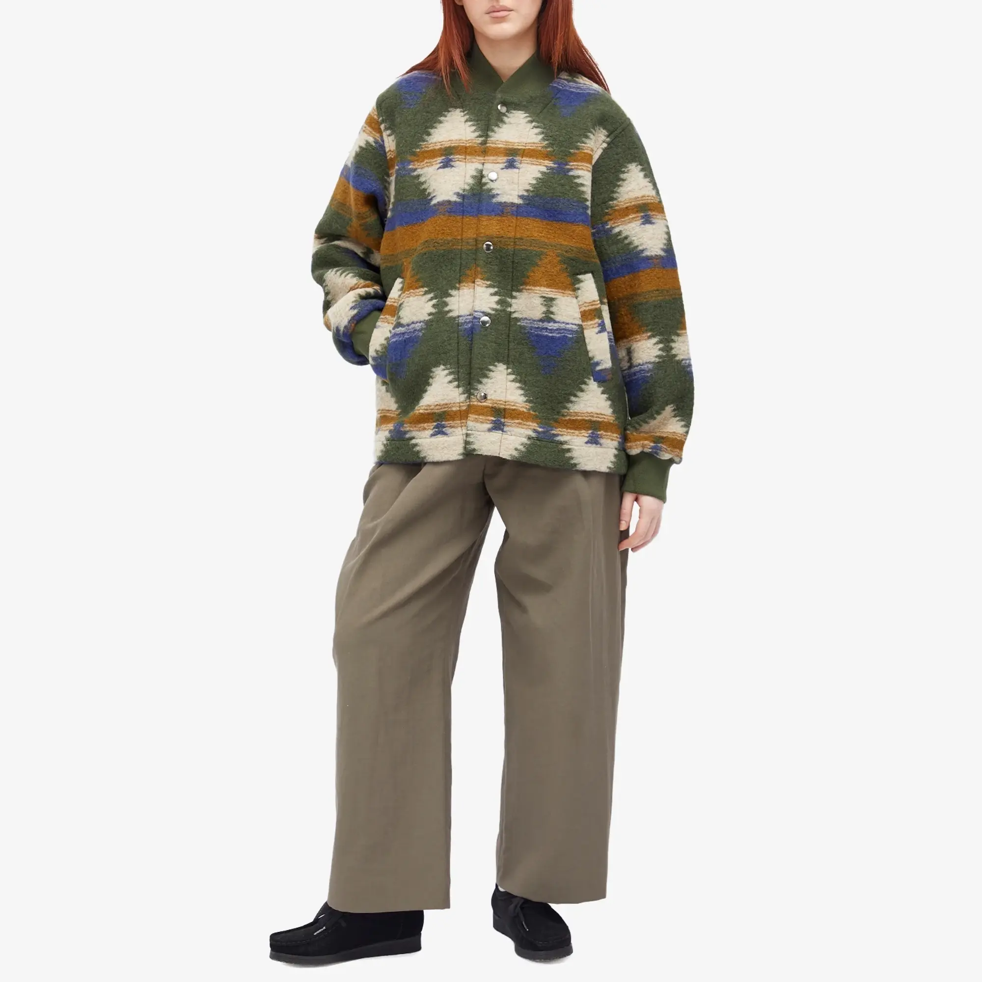 Girls of Dust Women's Field Jacket Green/Blue/Beige