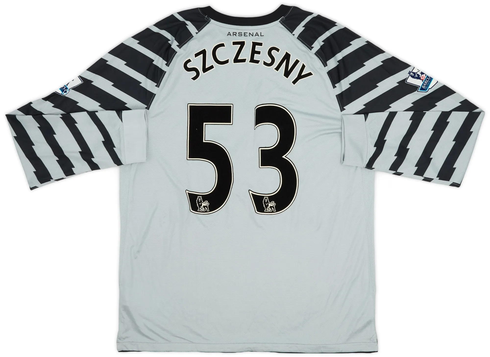 Nike 2010-11 Arsenal Grey GK Shirt Szczesny #53 (XL) | ARSG10-251