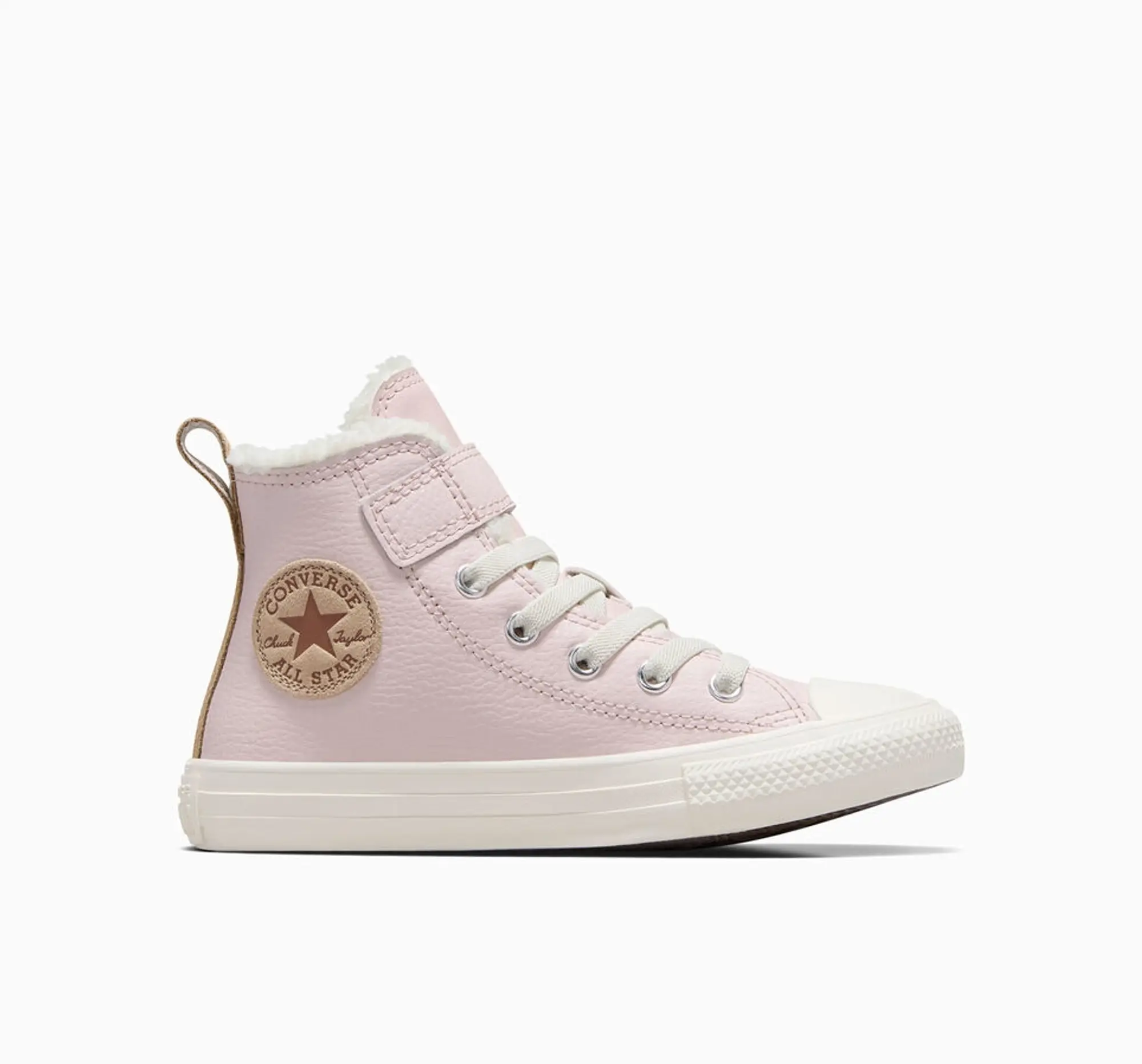 Pink kids converse best sale