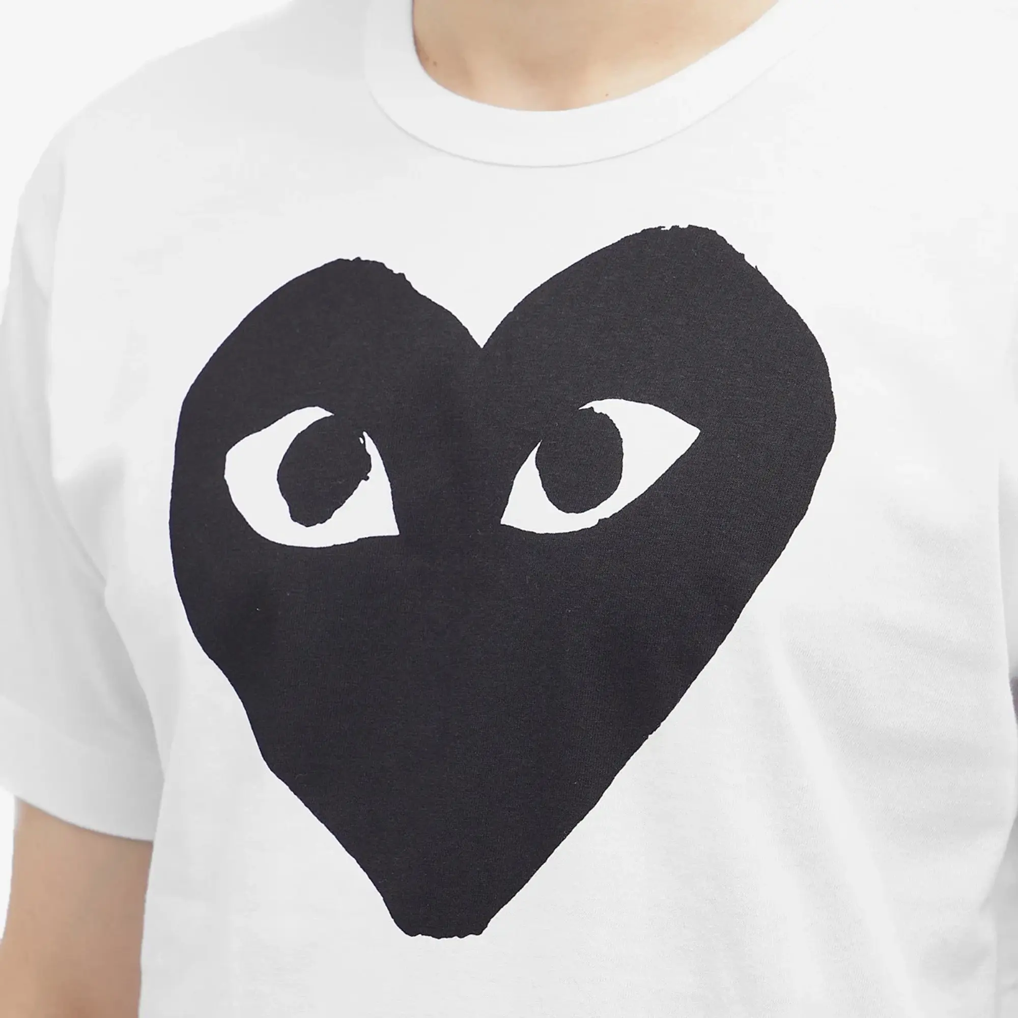 Comme des Garçons Play Men's Heart Logo T-Shirt White/Black