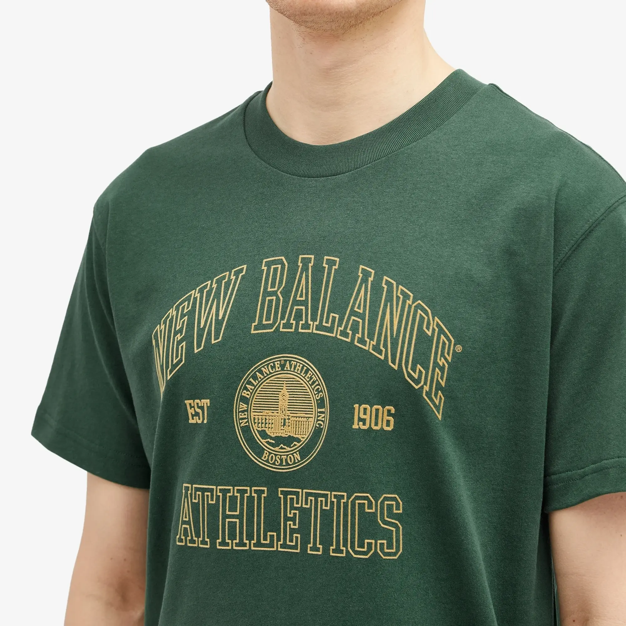 New Balance Men's Varsity Oversized T-Shirt Light Heather