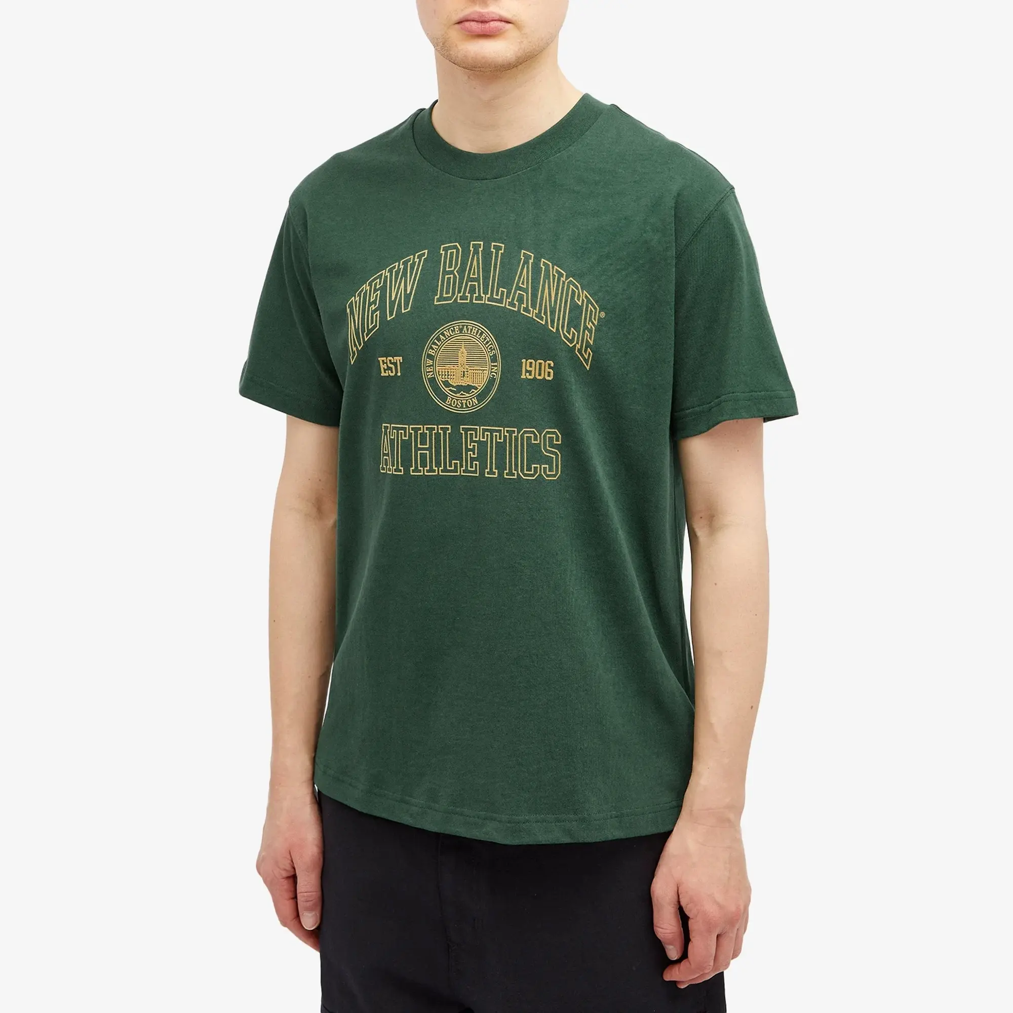 New Balance Men's Varsity Oversized T-Shirt Light Heather