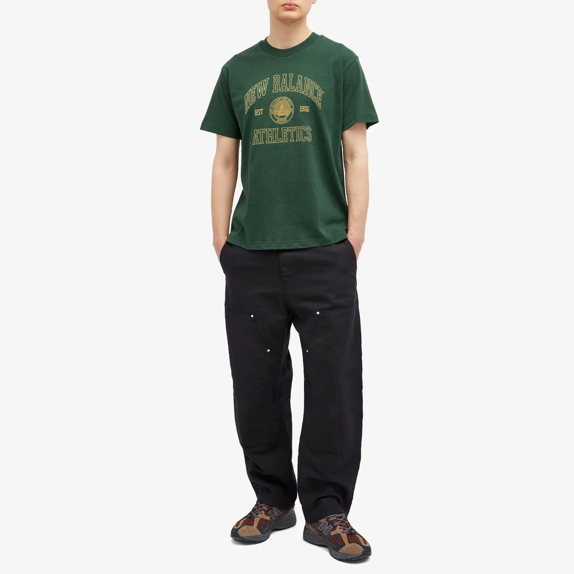 New Balance Men's Varsity Oversized T-Shirt Light Heather