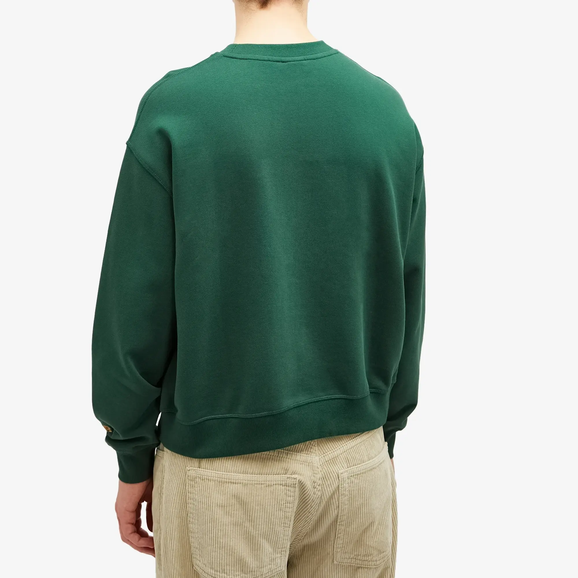 New Balance Men's Varsity Oversized Crewneck Sweat Nightwatch Green
