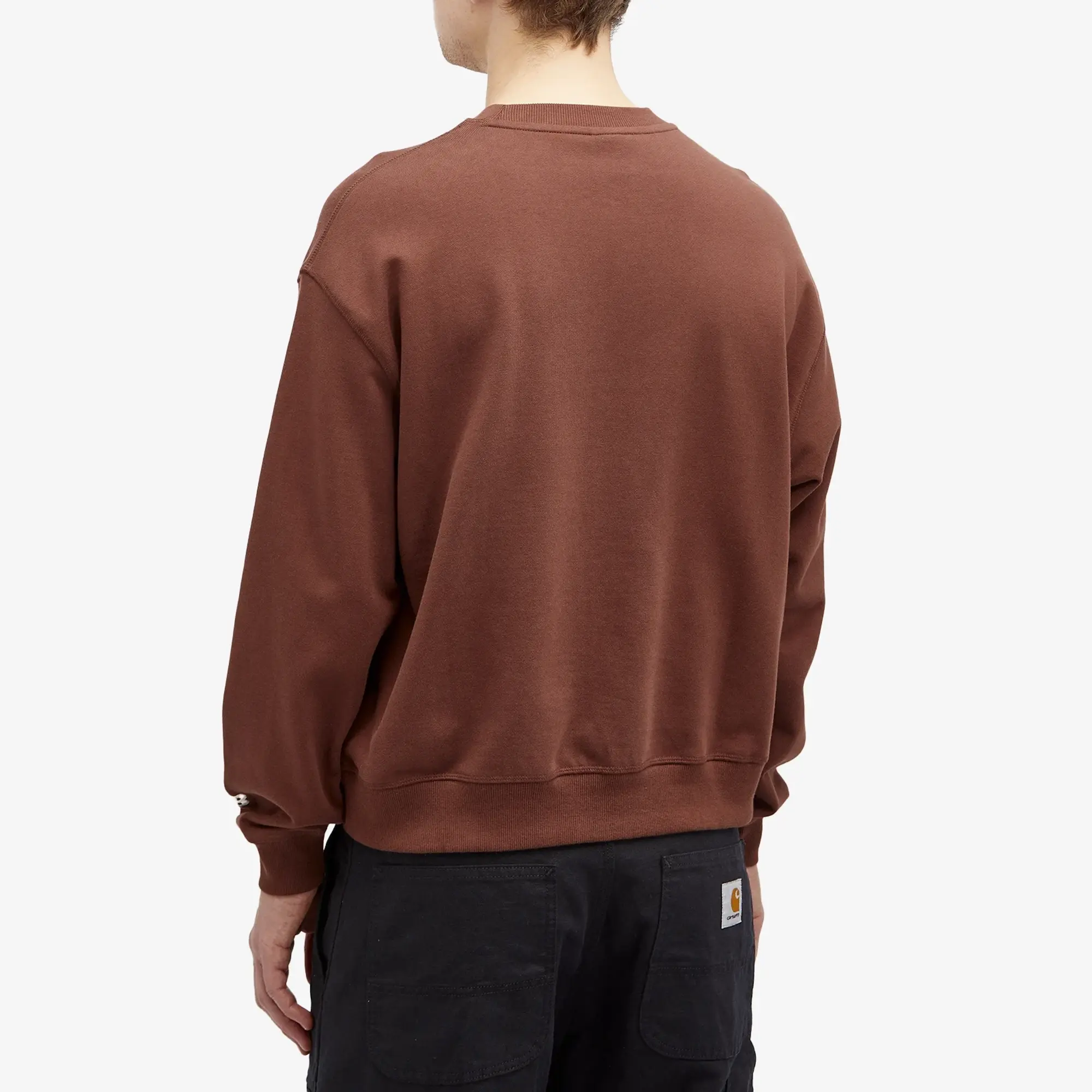 New Balance Men's Varsity Oversized Crewneck Sweat Nightwatch Green