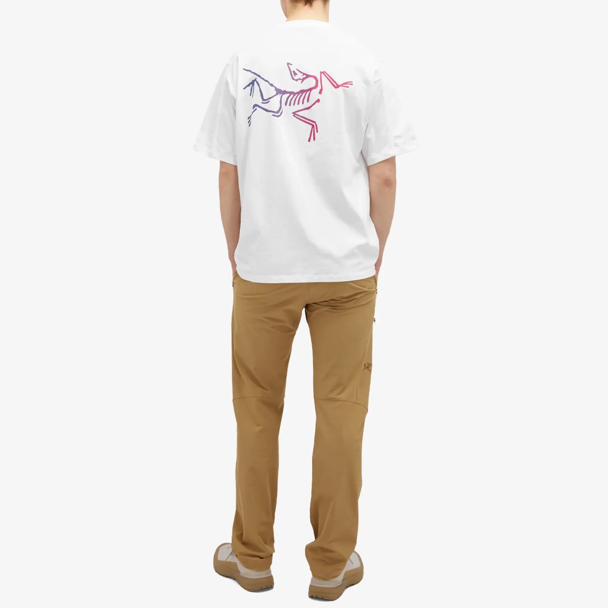 Arcteryx Kragg Logo T-Shirt - White Light / Multi