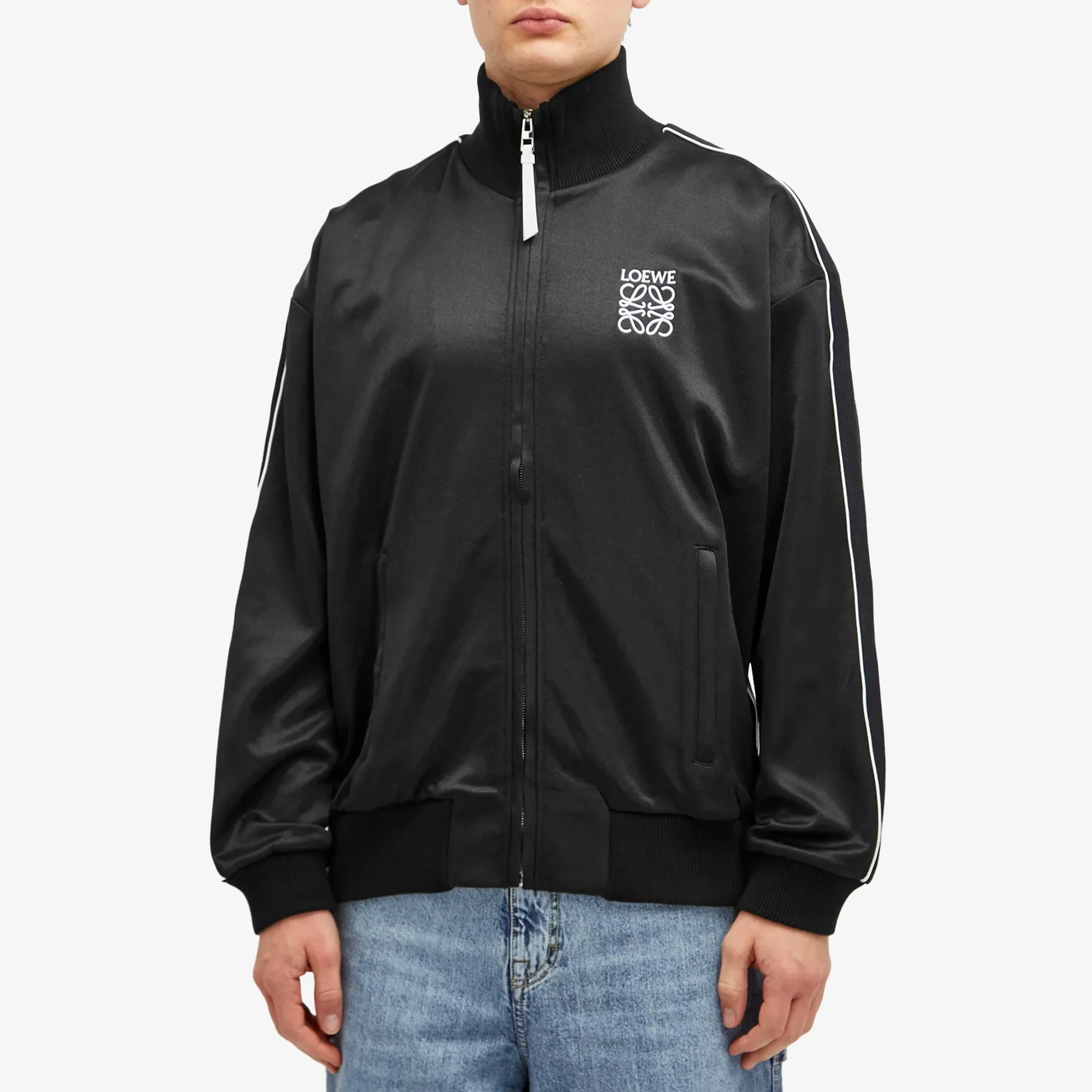 Loewe Men's Tracksuit Jacket Black | HSM1Y02X04-1100 | FOOTY.COM