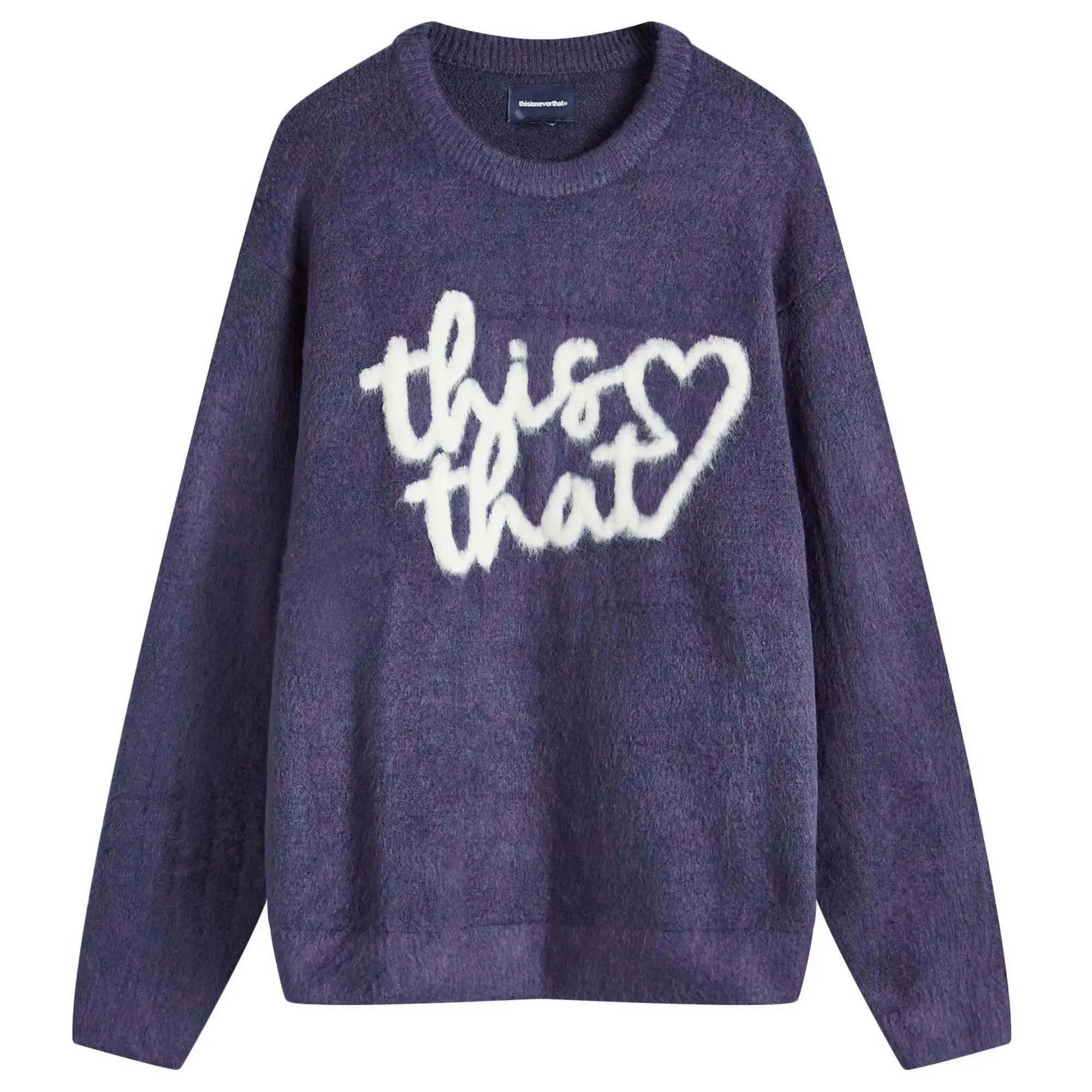 thisisneverthat Men's Logo Knit Sweat Purple