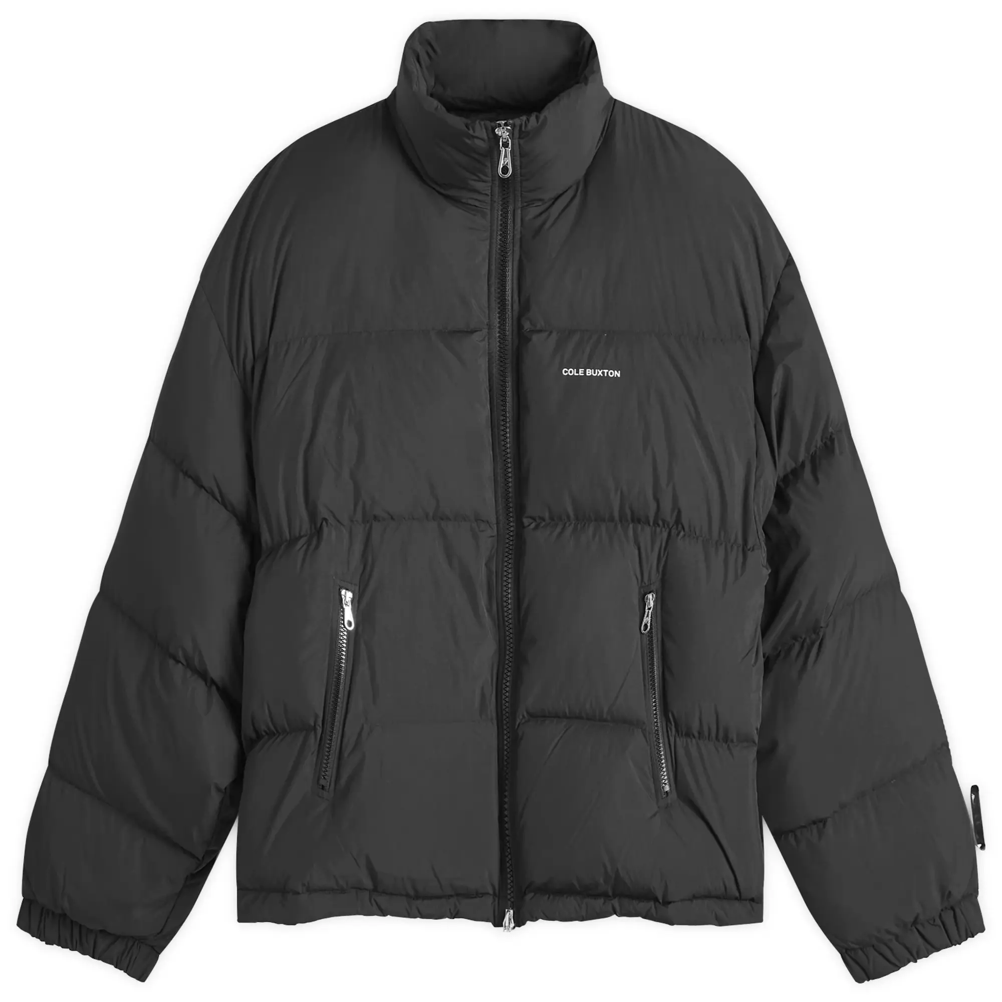 Cole Buxton Men's Cropped Logo Puffer Jacket Black