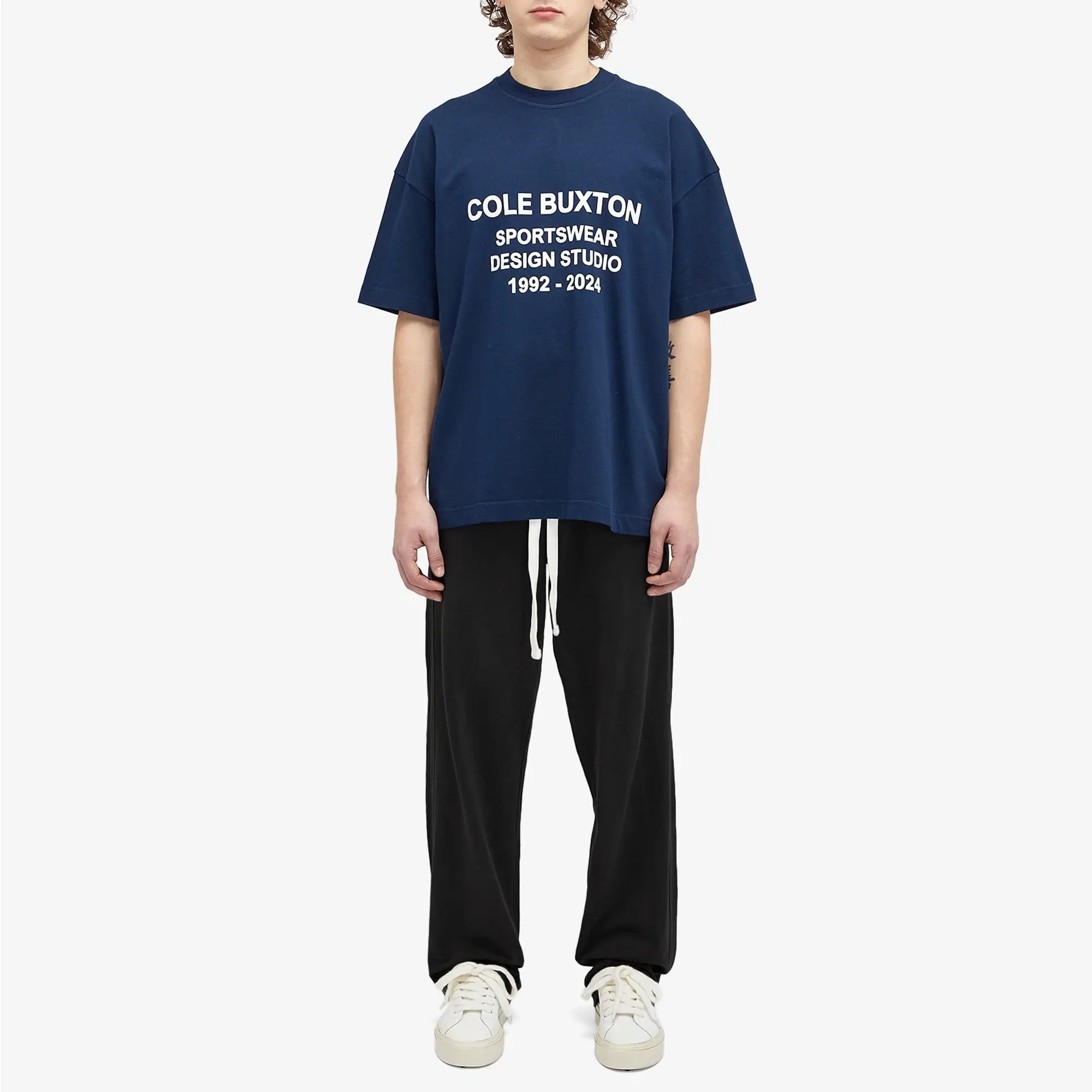 Cole Buxton Men's Design Studios T-Shirt Navy