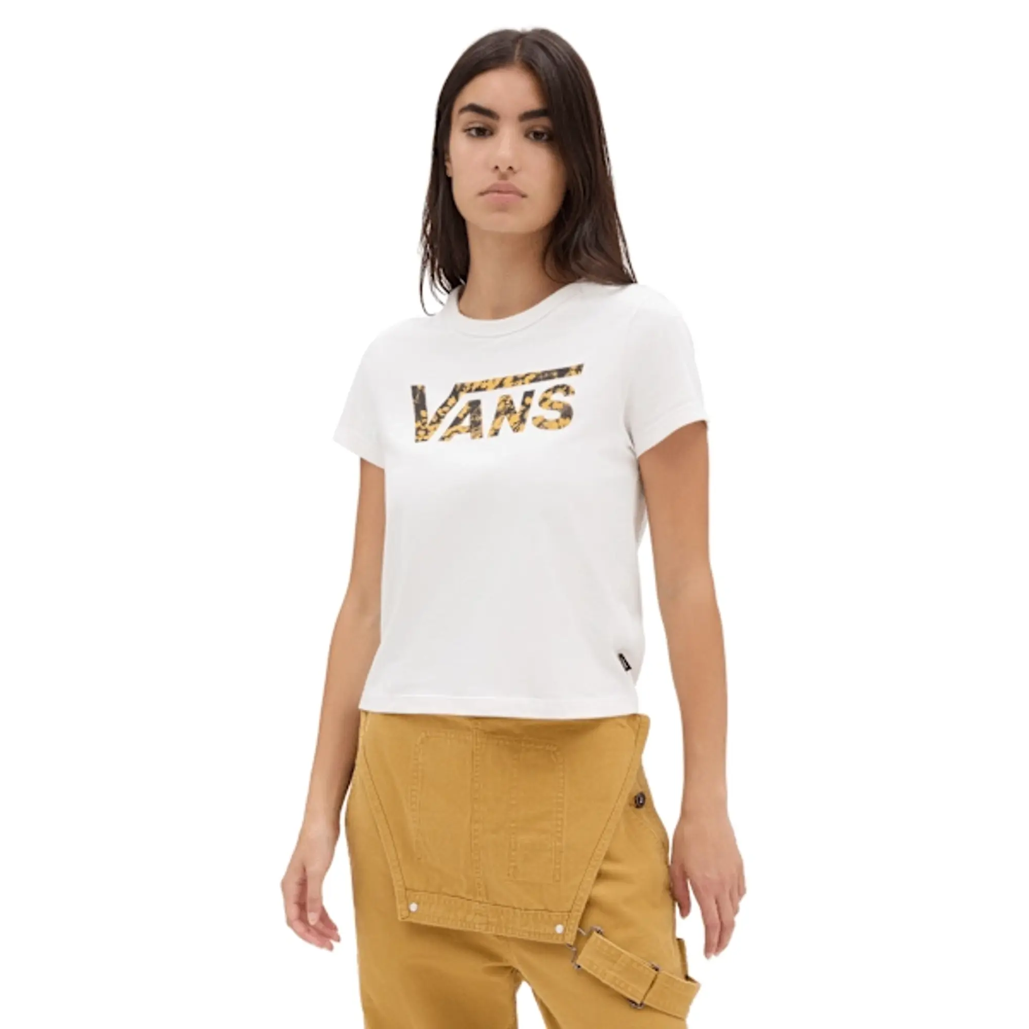 Vans - Warped Floral Fill Mini T-Shirt, Woman, White