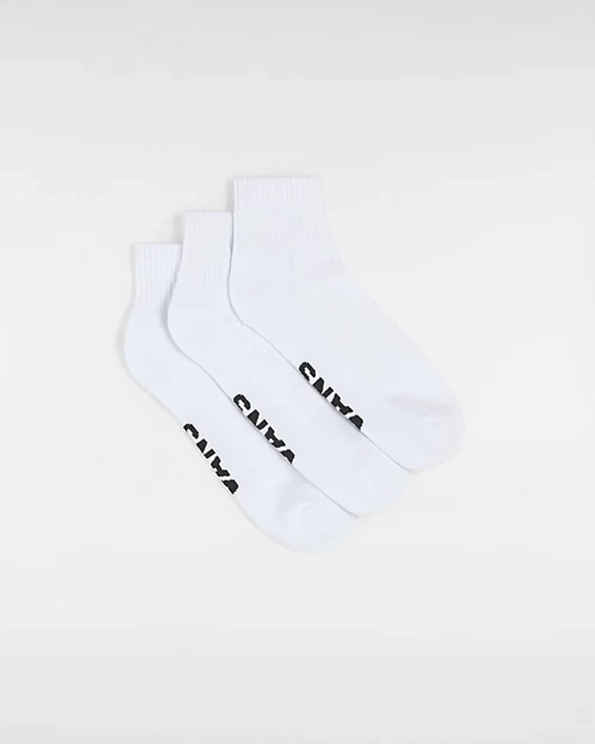 Vans Classic Ankle Socks (3 Pair) (White) Unisex White