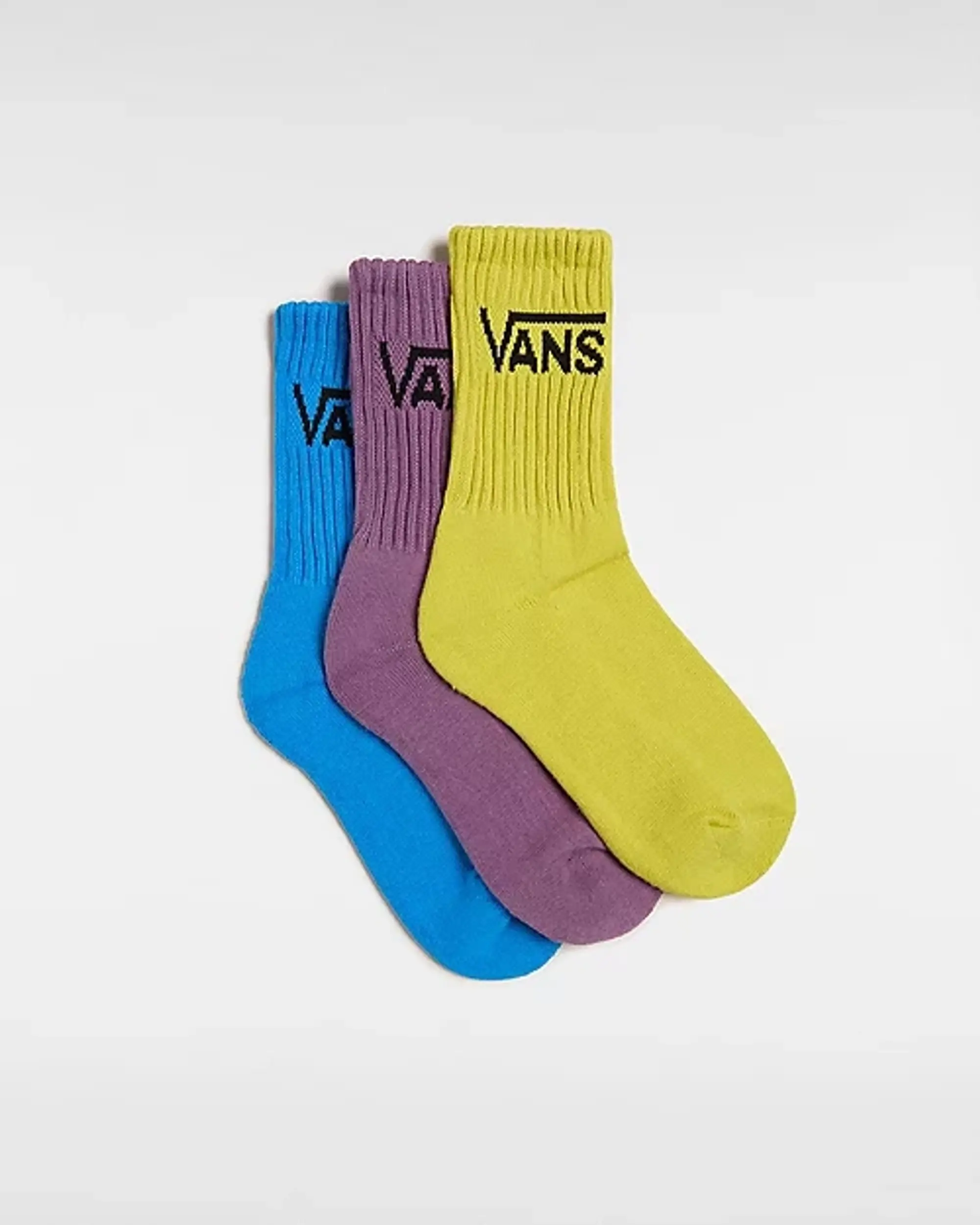 Vans Kids Classic Crew Socks (3 Pairs) (Grape Jam) Youth Purple