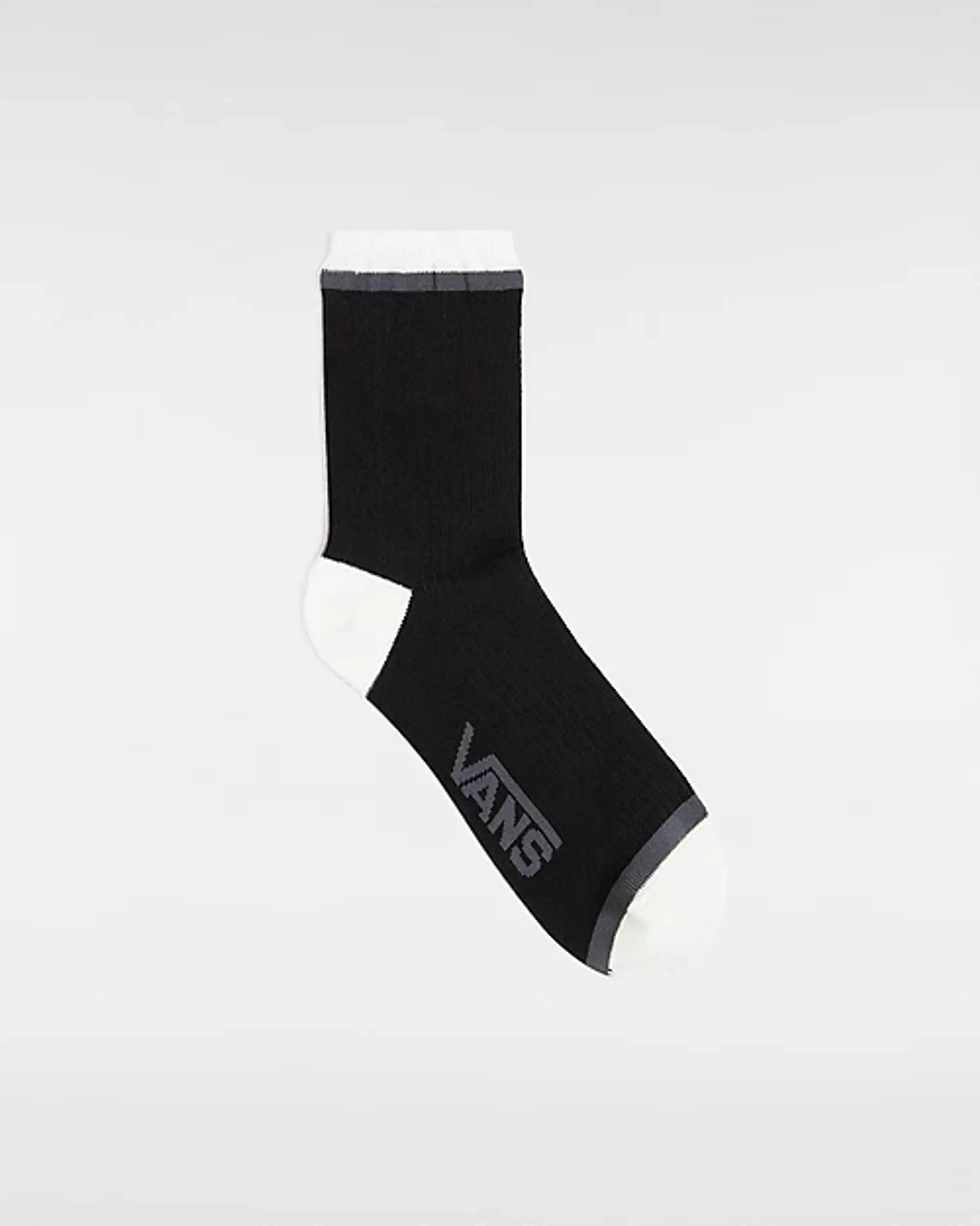 Vans Miles Half Crew Socks  (1 Pair) (Black) Women Black