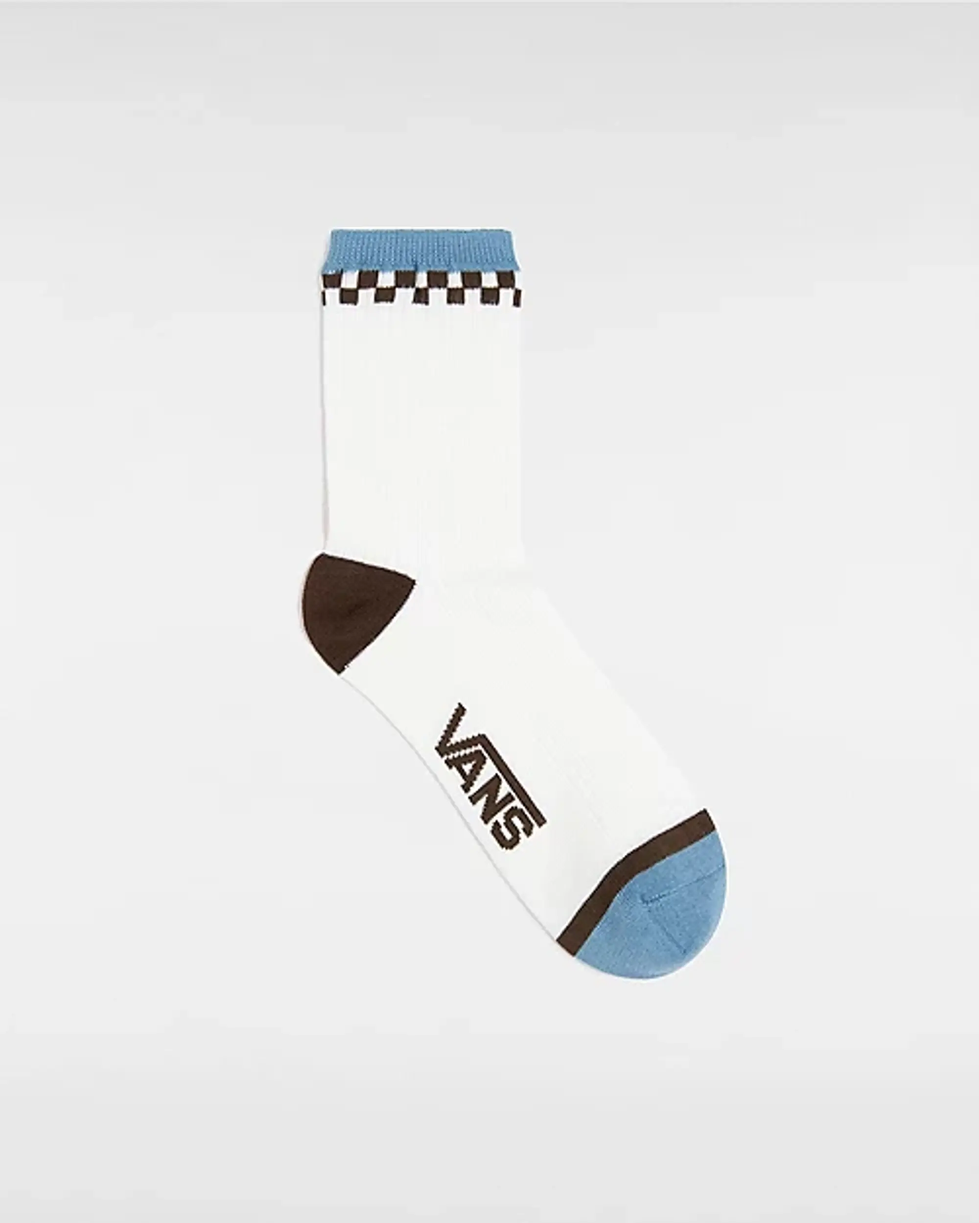 Vans Miles Half Crew Socks (1 Pair) (Marshmallow/Blu) Women White