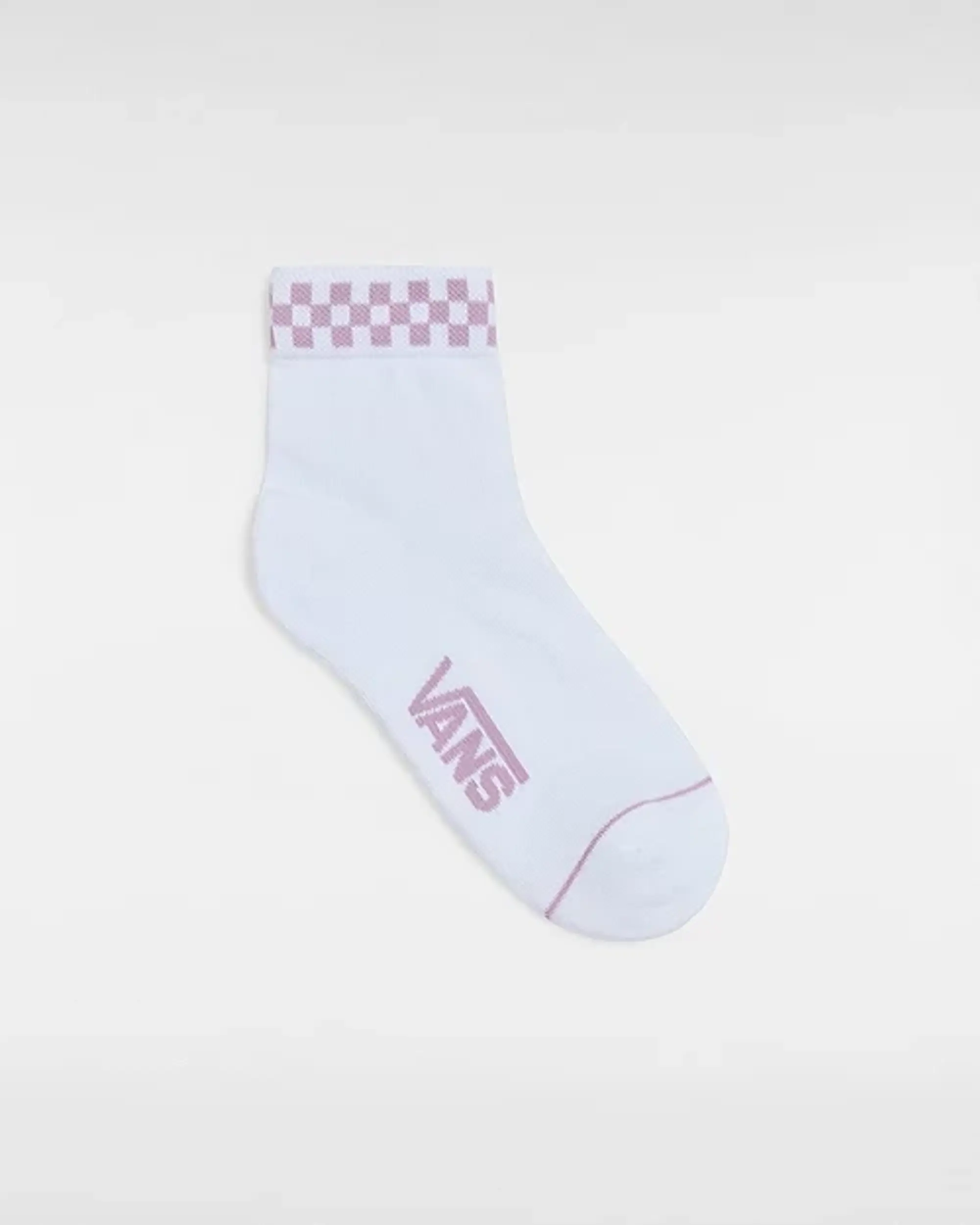 Vans Peek-A-Check Crew Socks (1 Pair) (Lavender Mist) Women Lilac