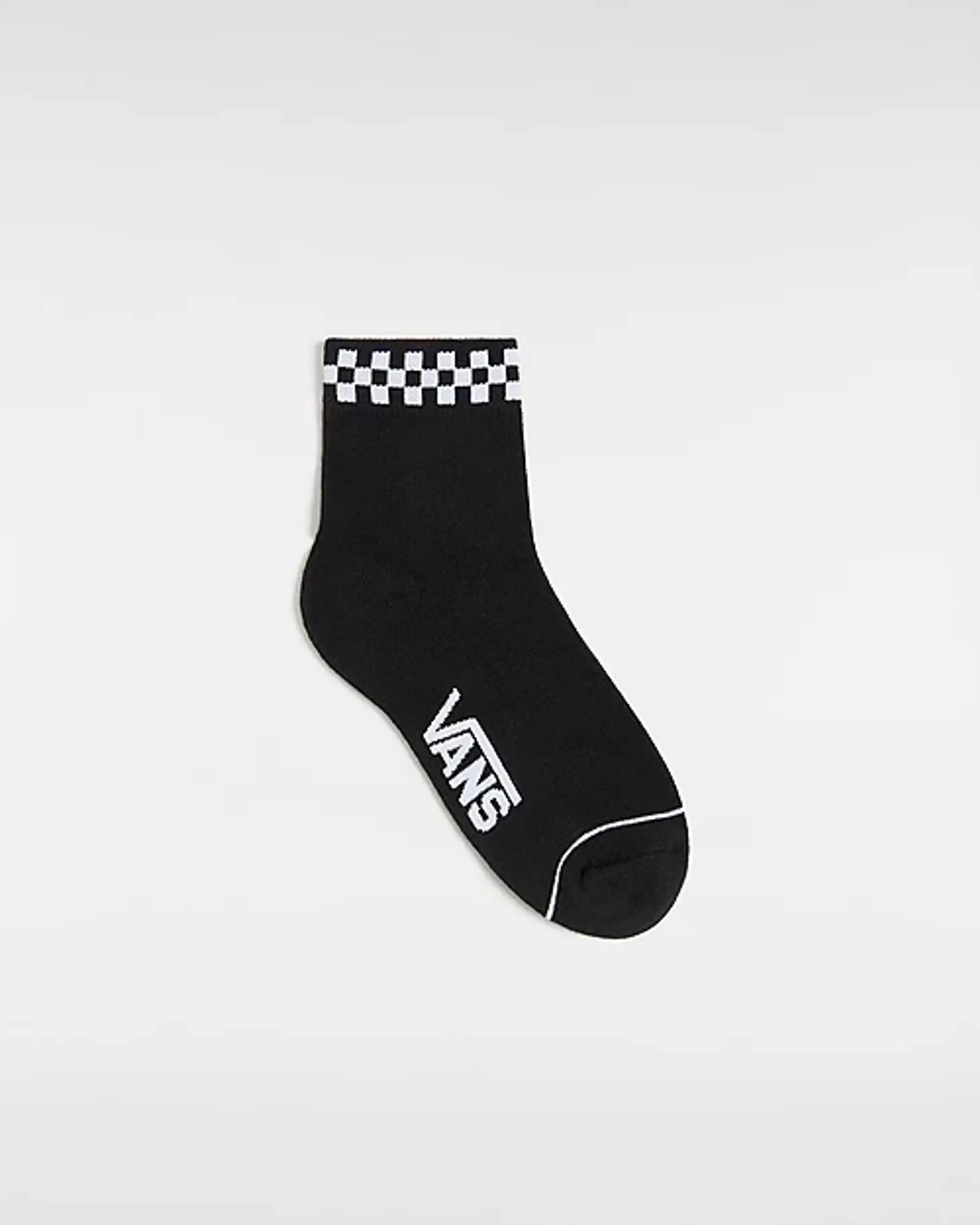 Vans Peek-A-Check Crew Socks (1 Pair) (Black) Women Black