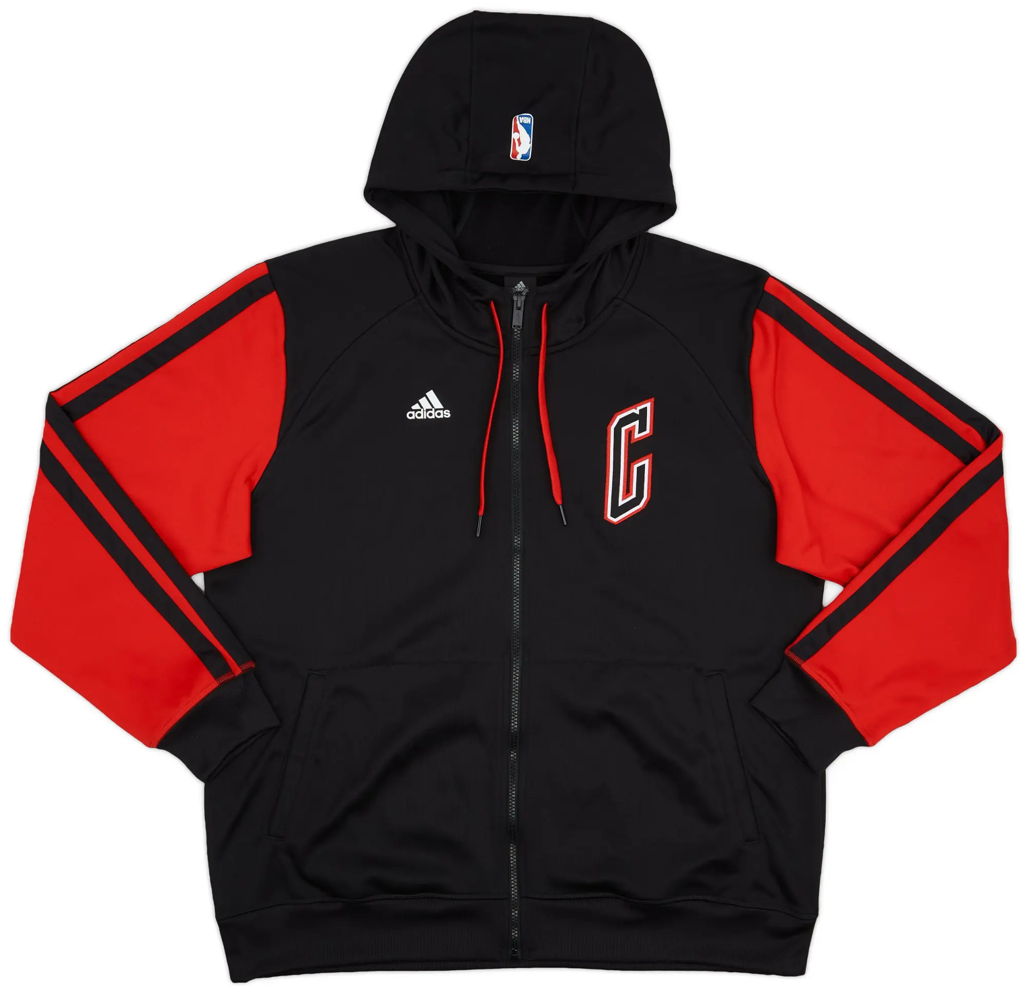 2013-14 Chicago Bulls adidas Full-Zip Hooded Sweat Top - 9/10 - (XL)