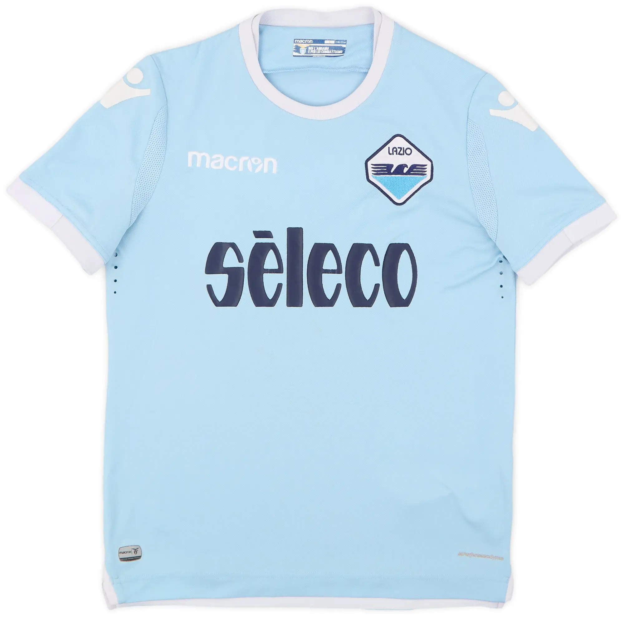 Macron 2017-18 Lazio Home Shirt - 6/10 - (S)