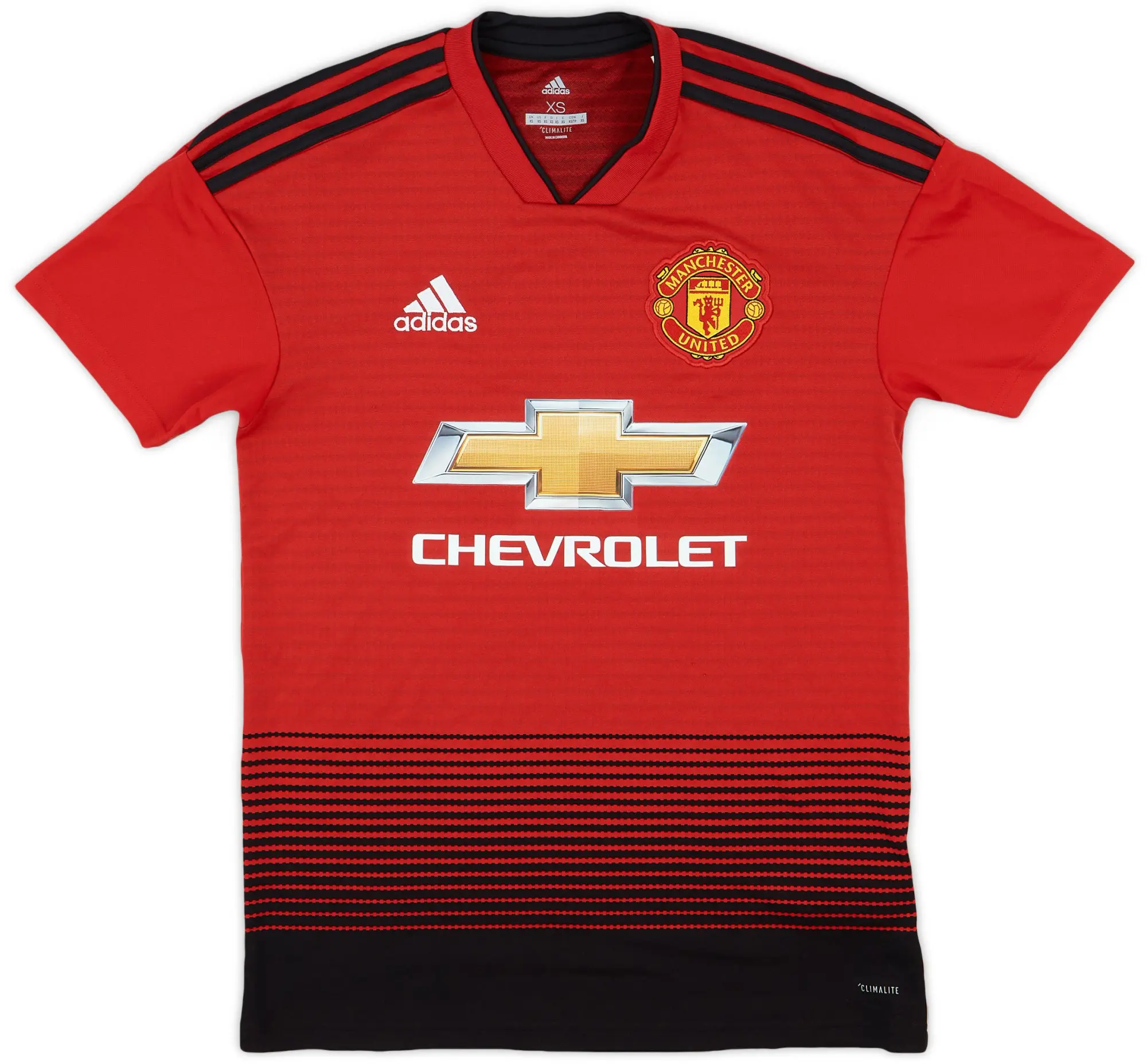 adidas 2018-19 Manchester United Home Shirt - 9/10 - (XS)