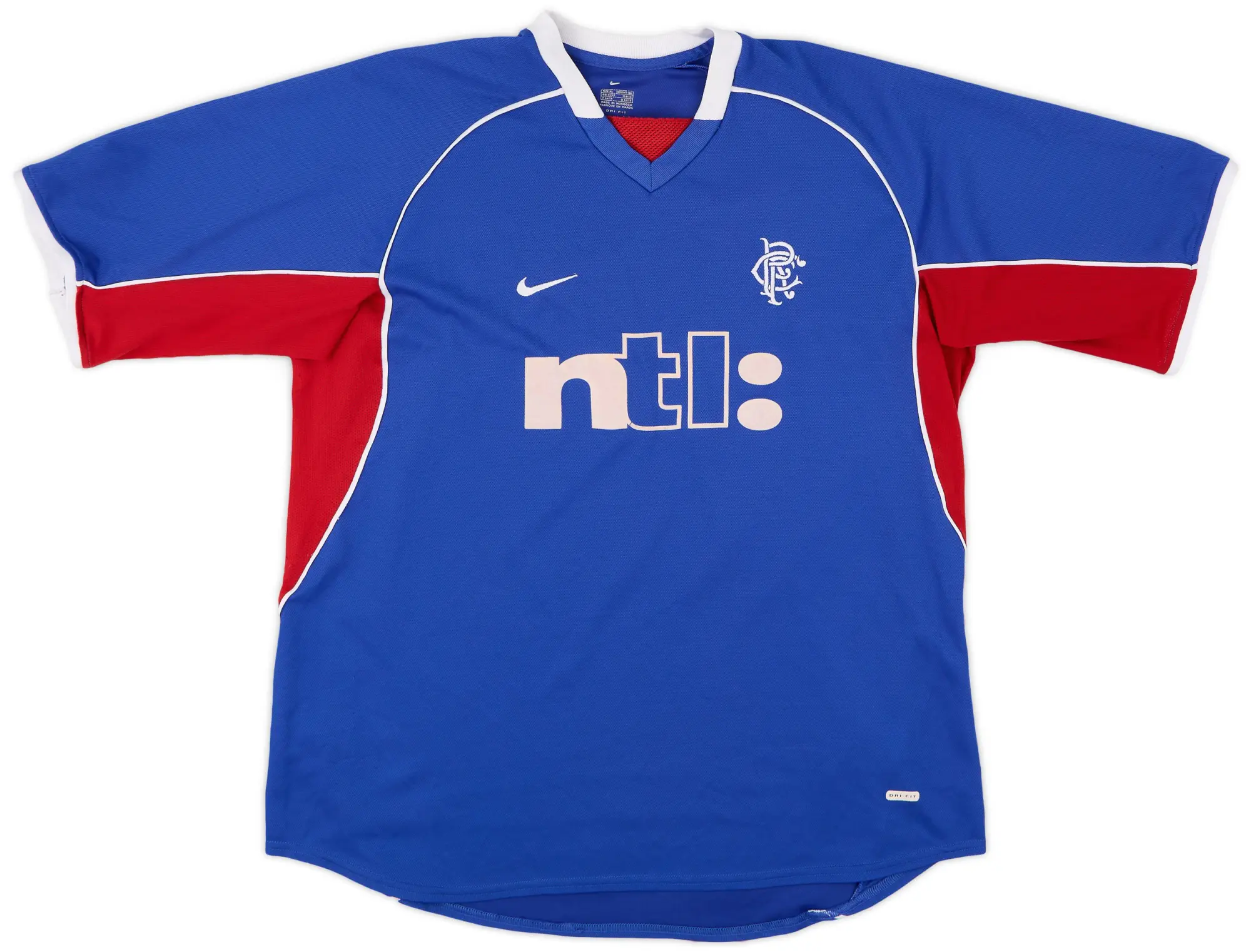 Nike Rangers Mens SS Home Shirt 2001/02