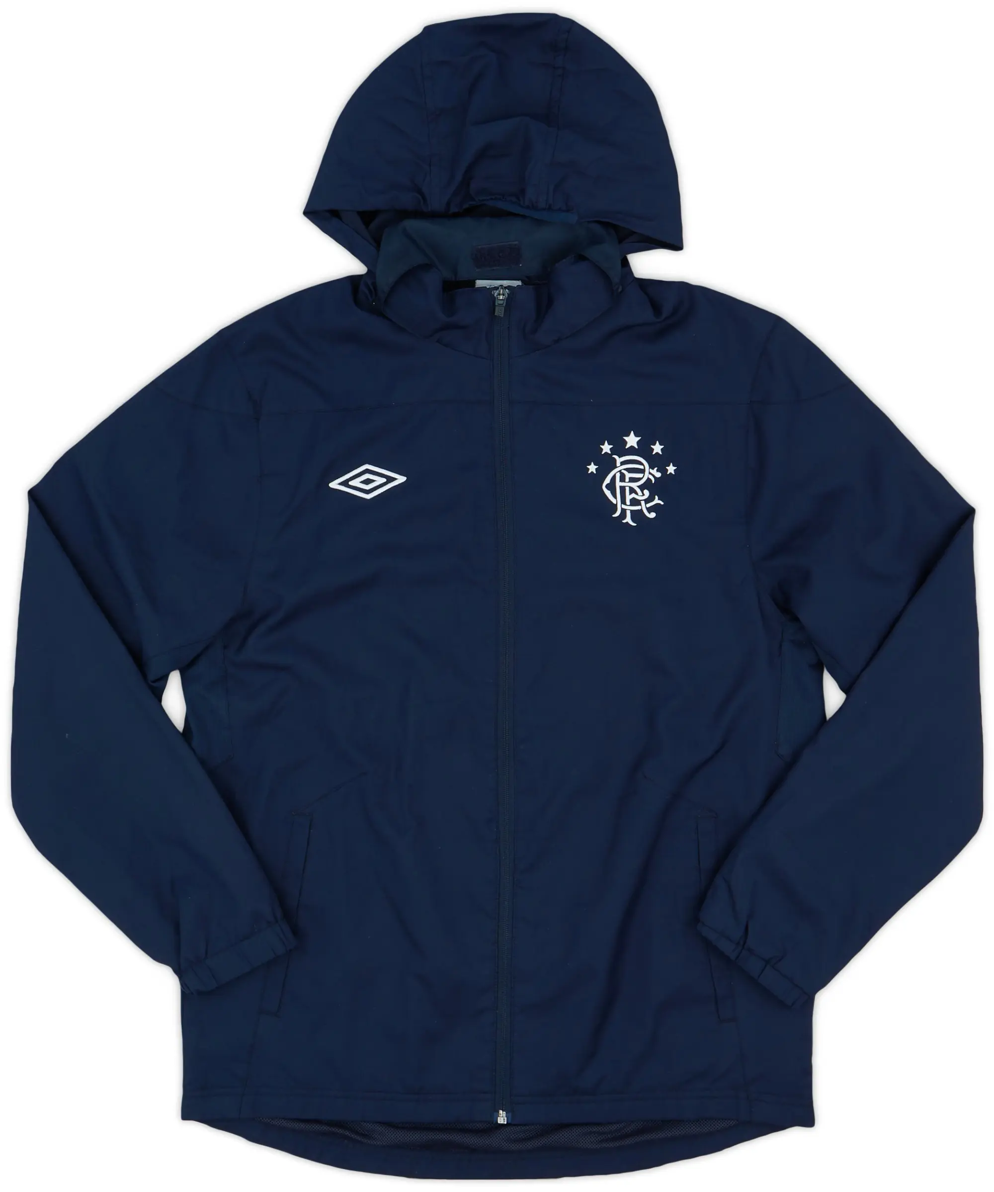 2010-11 Rangers Umbro Hooded Rain Jacket - 9/10 - (M)