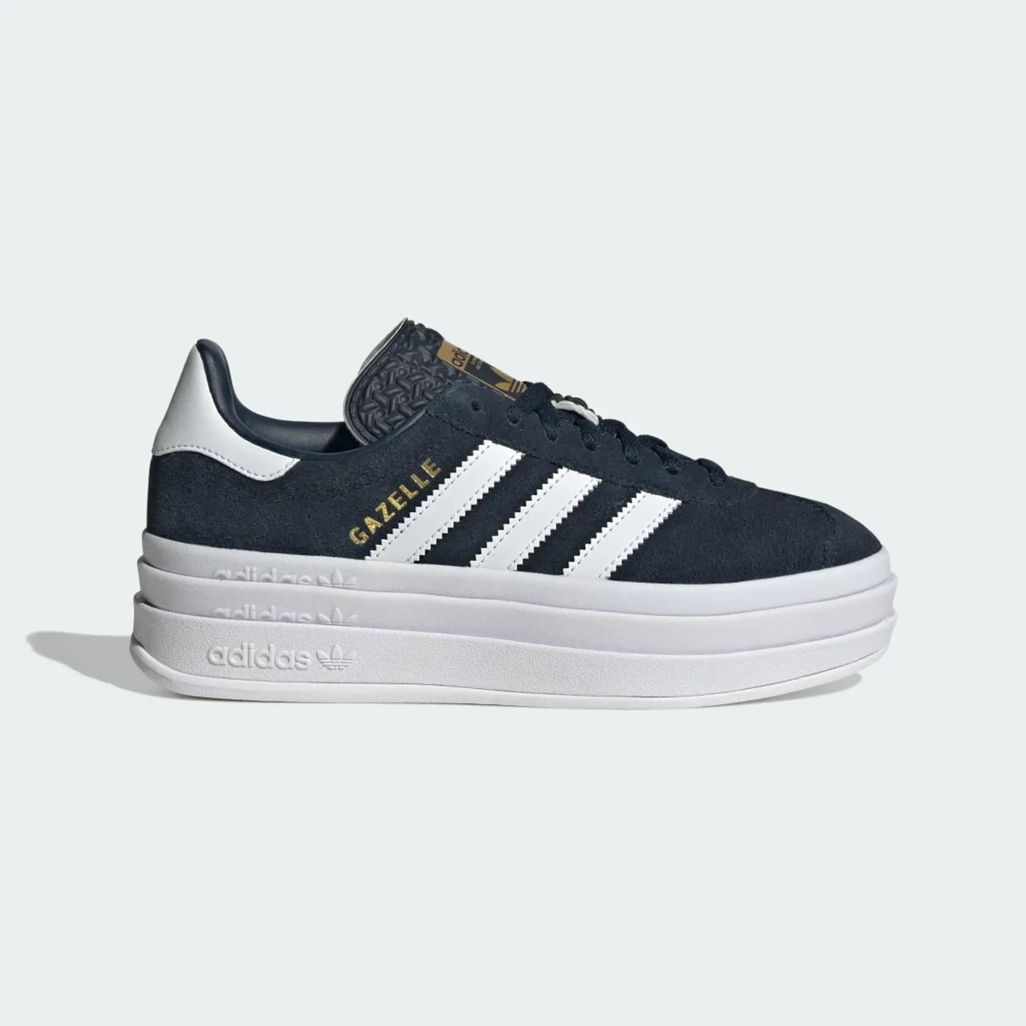 adidas navy gazelle bold Girls Youth trainers