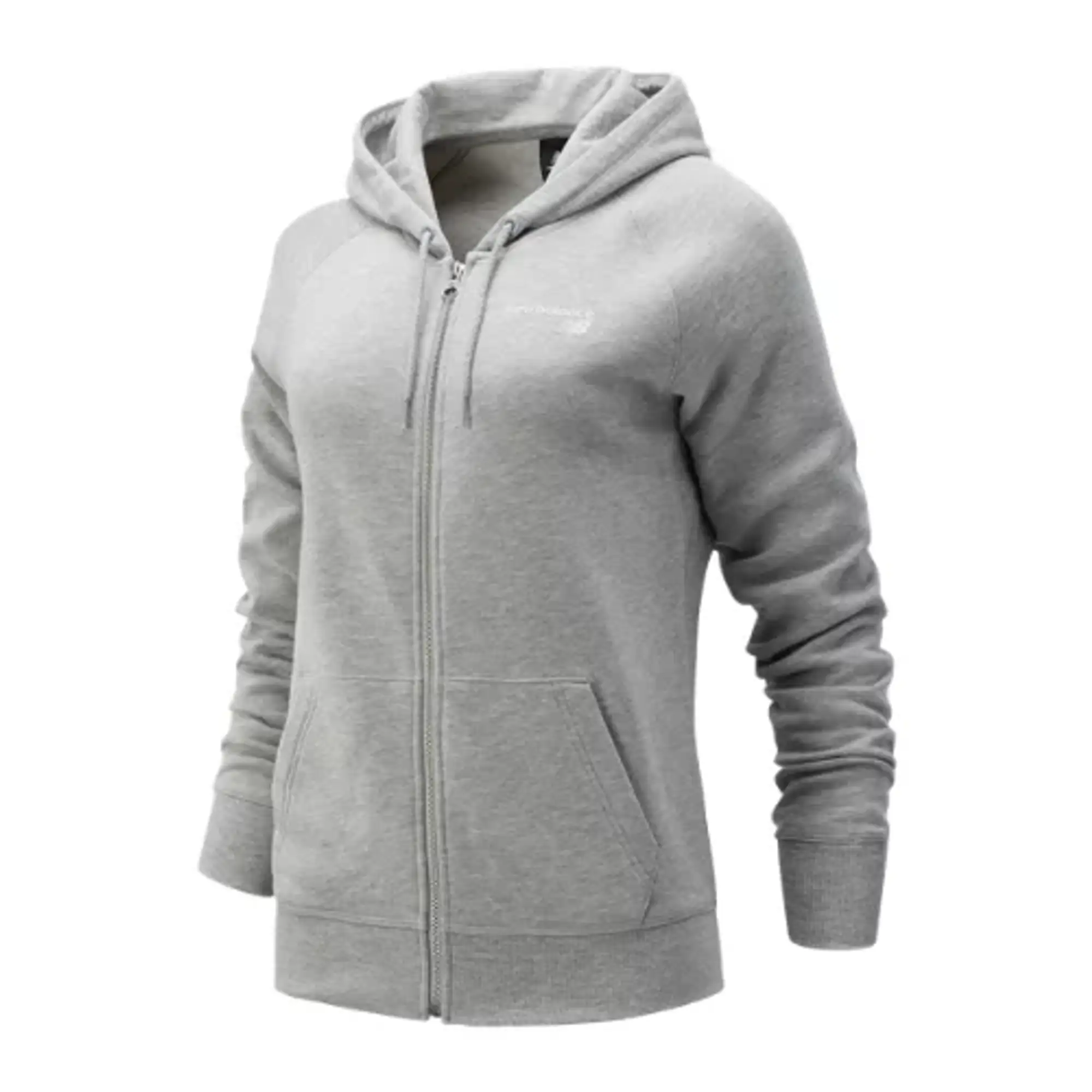 New Balance Women's NB Classic Core Fleece Fashion Full Zip in Grey Cotton