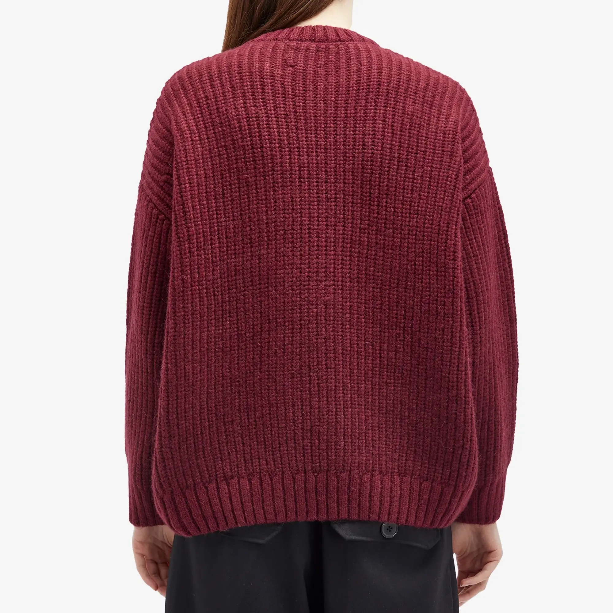 Anine Bing Women's Sydney Crew Jumper Burgundy