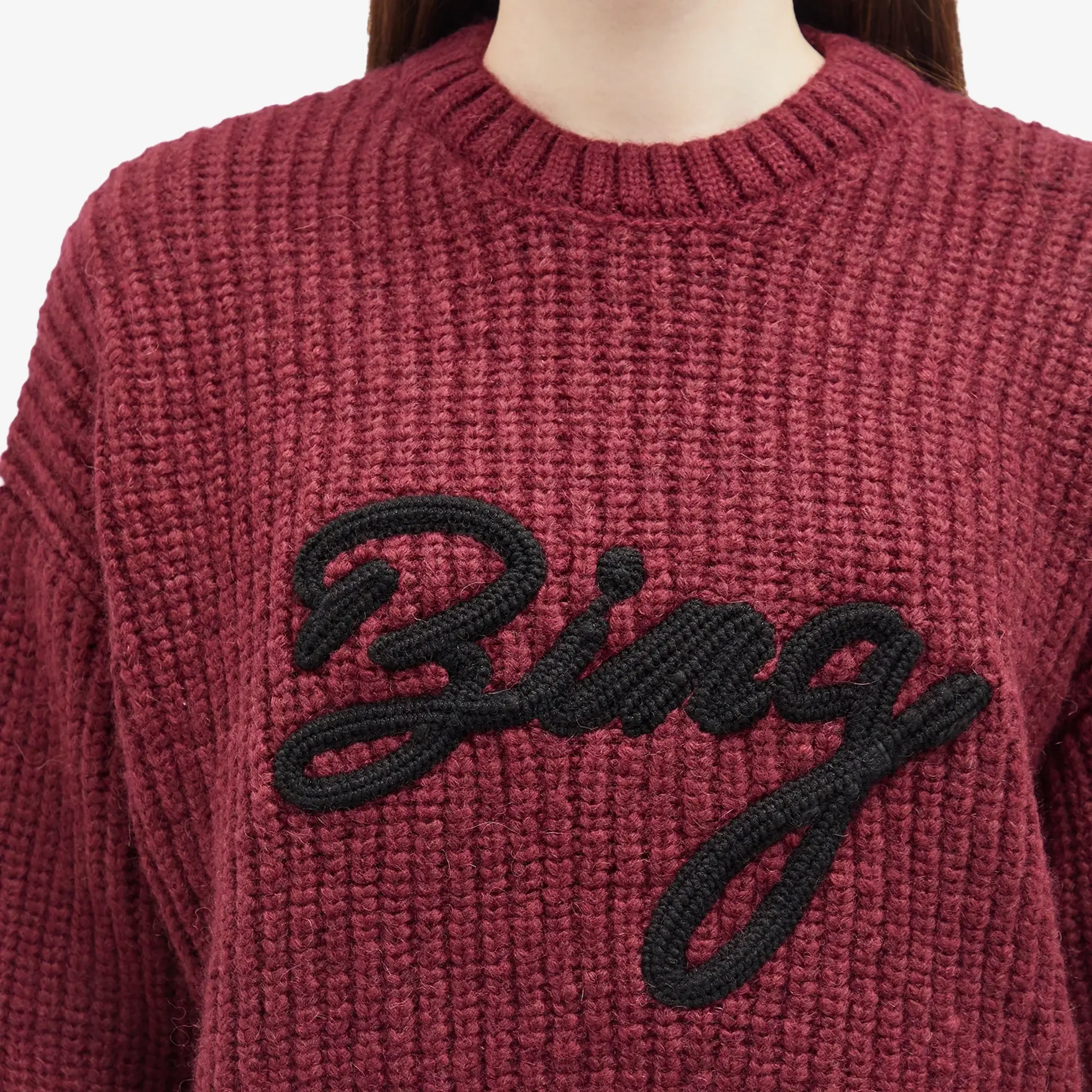 Anine Bing Women's Sydney Crew Jumper Burgundy