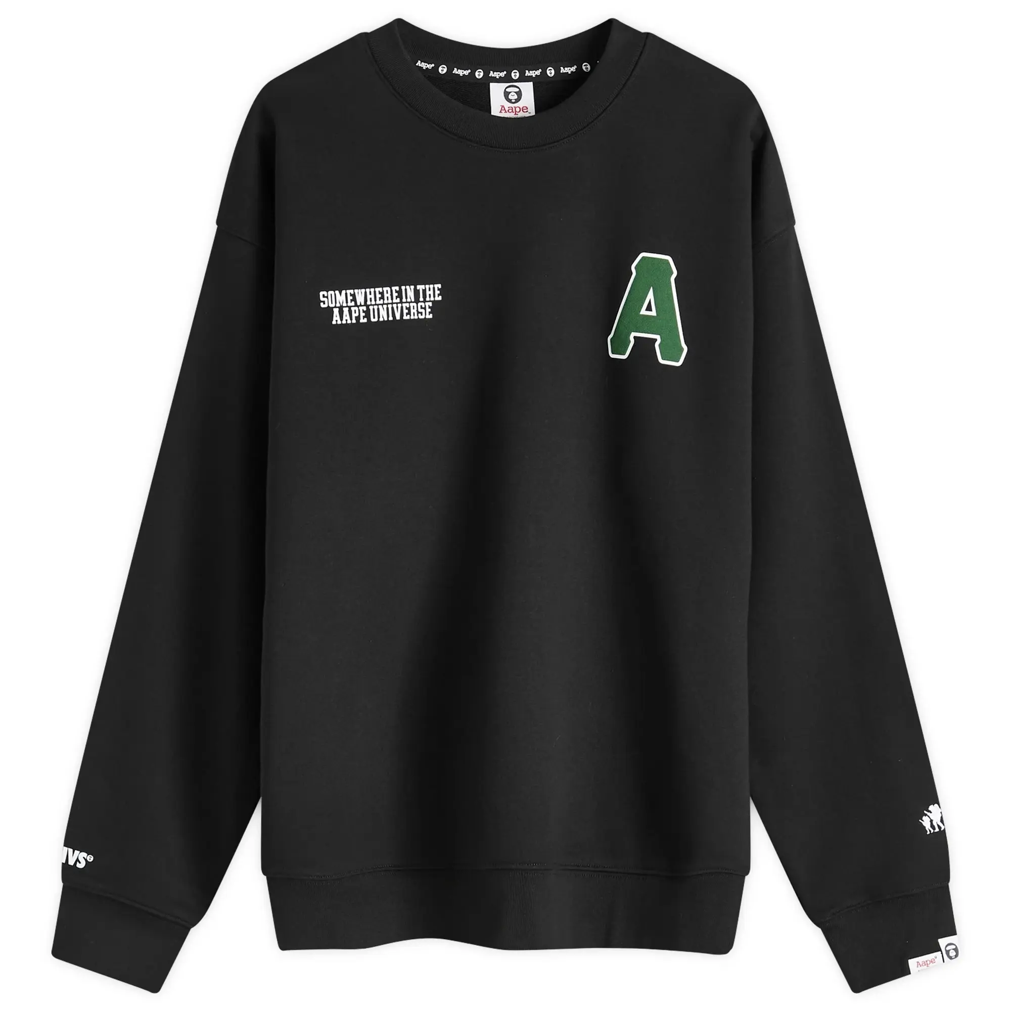 A Bathing Ape AAPE A Logo Sweatshirt Black