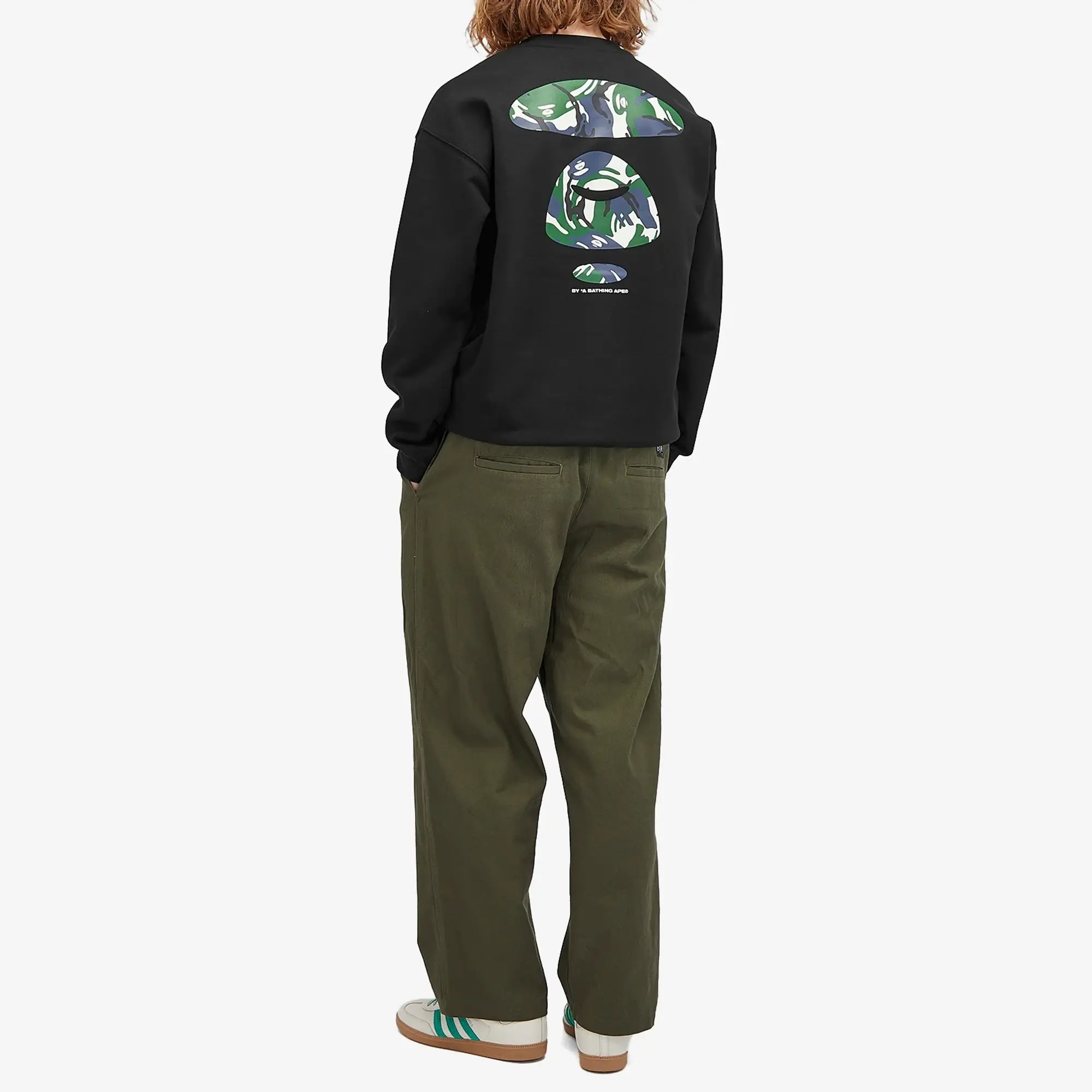 A Bathing Ape AAPE A Logo Sweatshirt Black