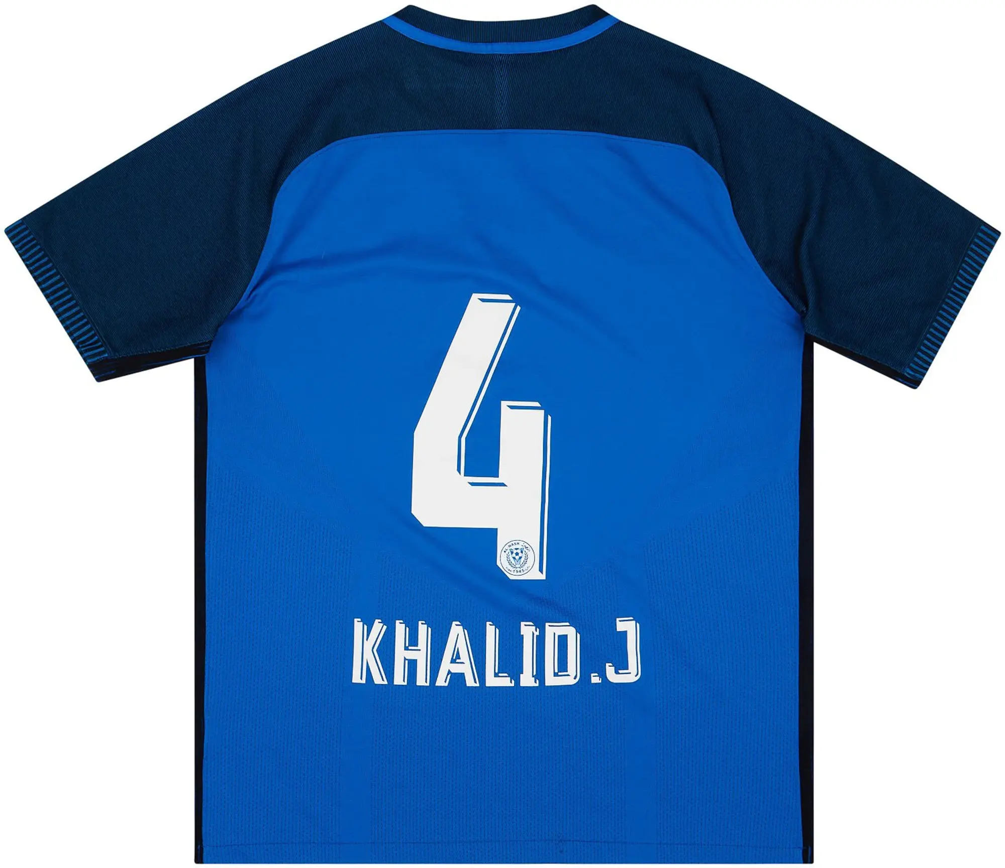 Nike 2017-18 Al-Nasr Player Issue Home Shirt Khalid.J #4 - 6/10 - (M)