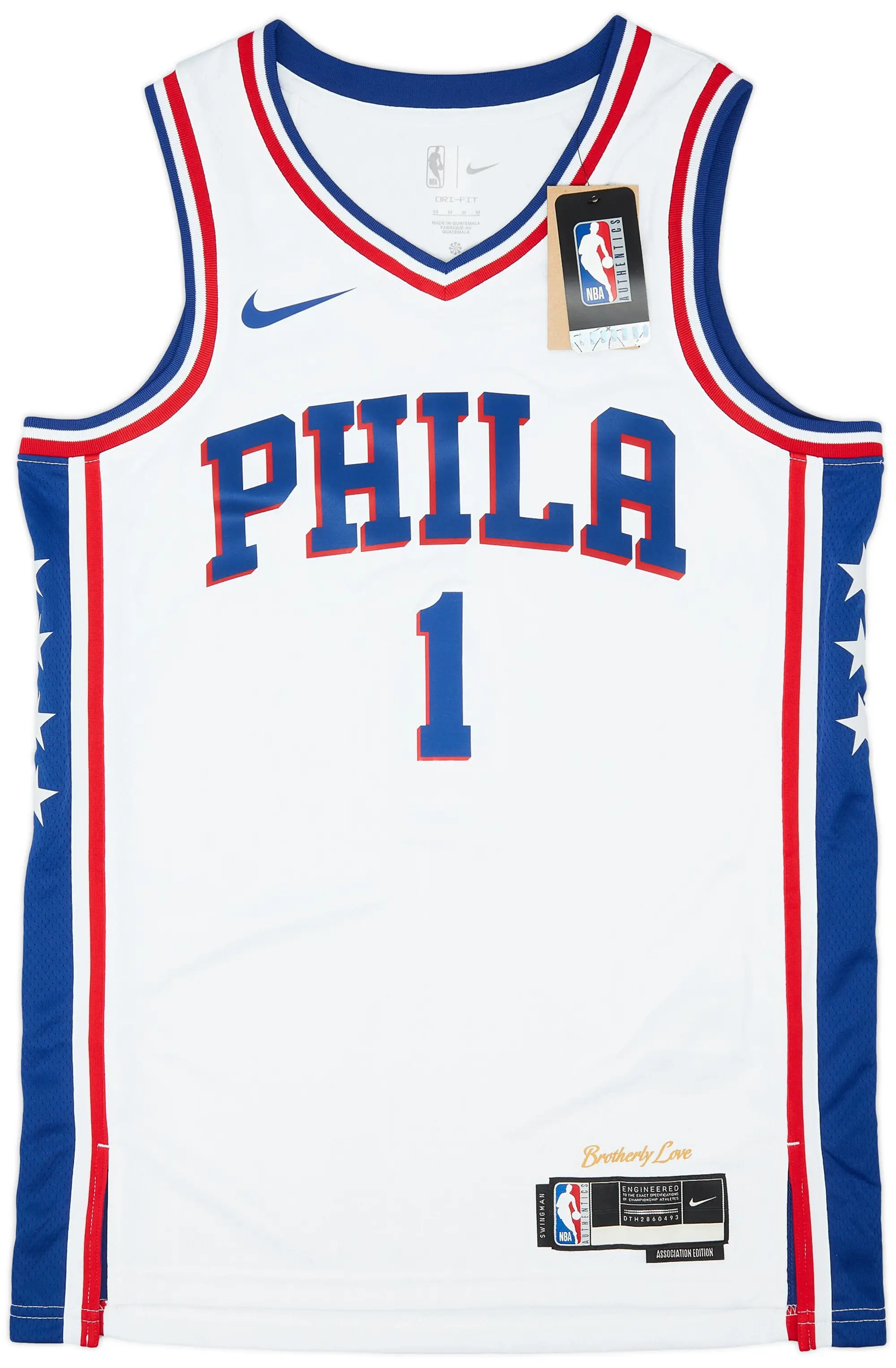 2022-23 Philadelphia 76ers Harden #1 Nike Swingman Home Jersey (M)