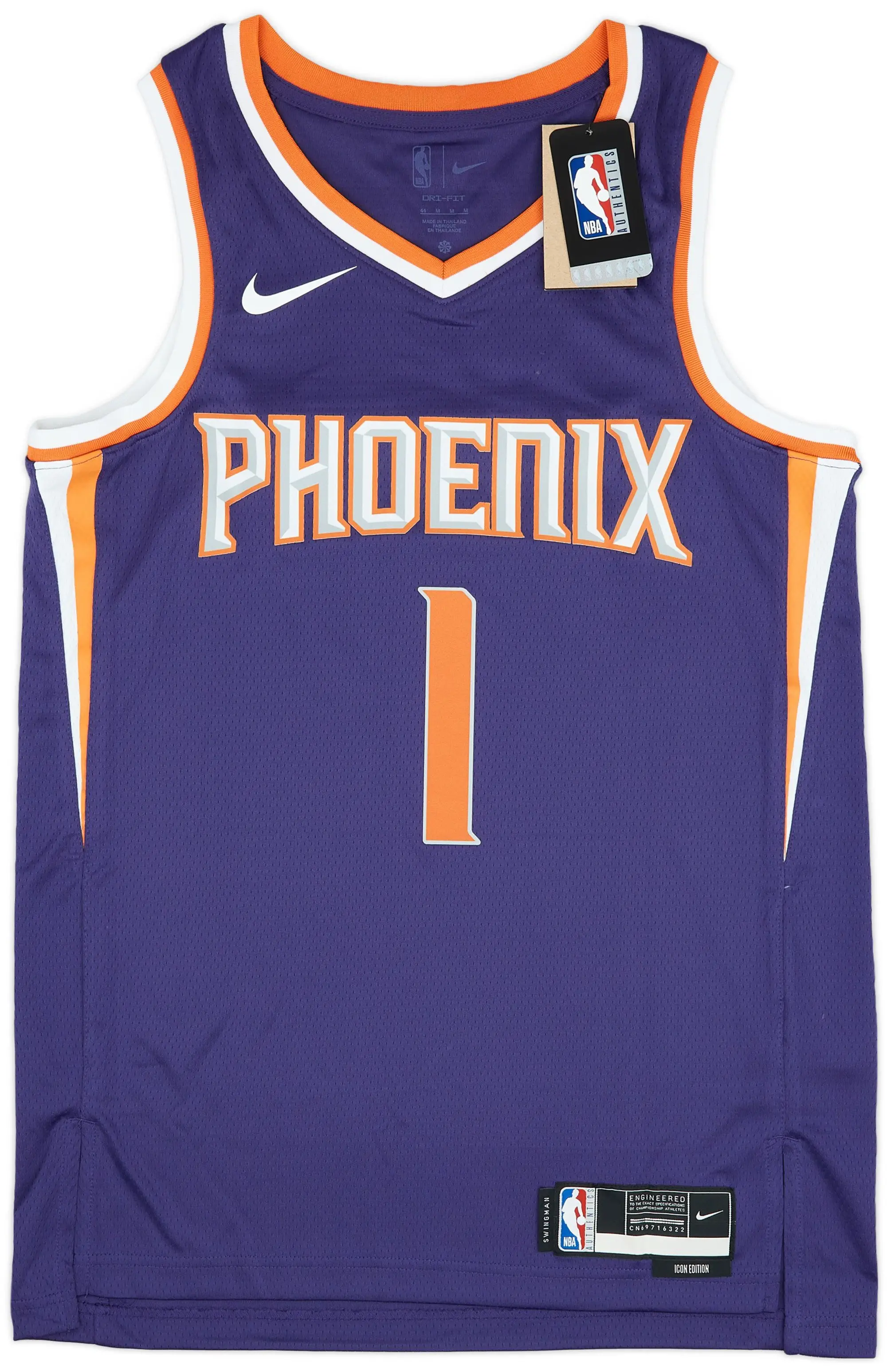 2017-23 Phoenix Suns Booker #1 Nike Swingman Away Jersey (S)