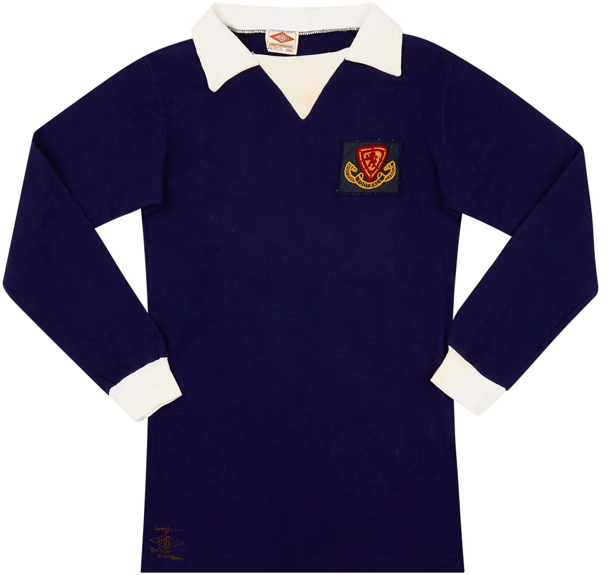 Umbro 1972 Scottish League XI Match Issue Home L/S Shirt #14