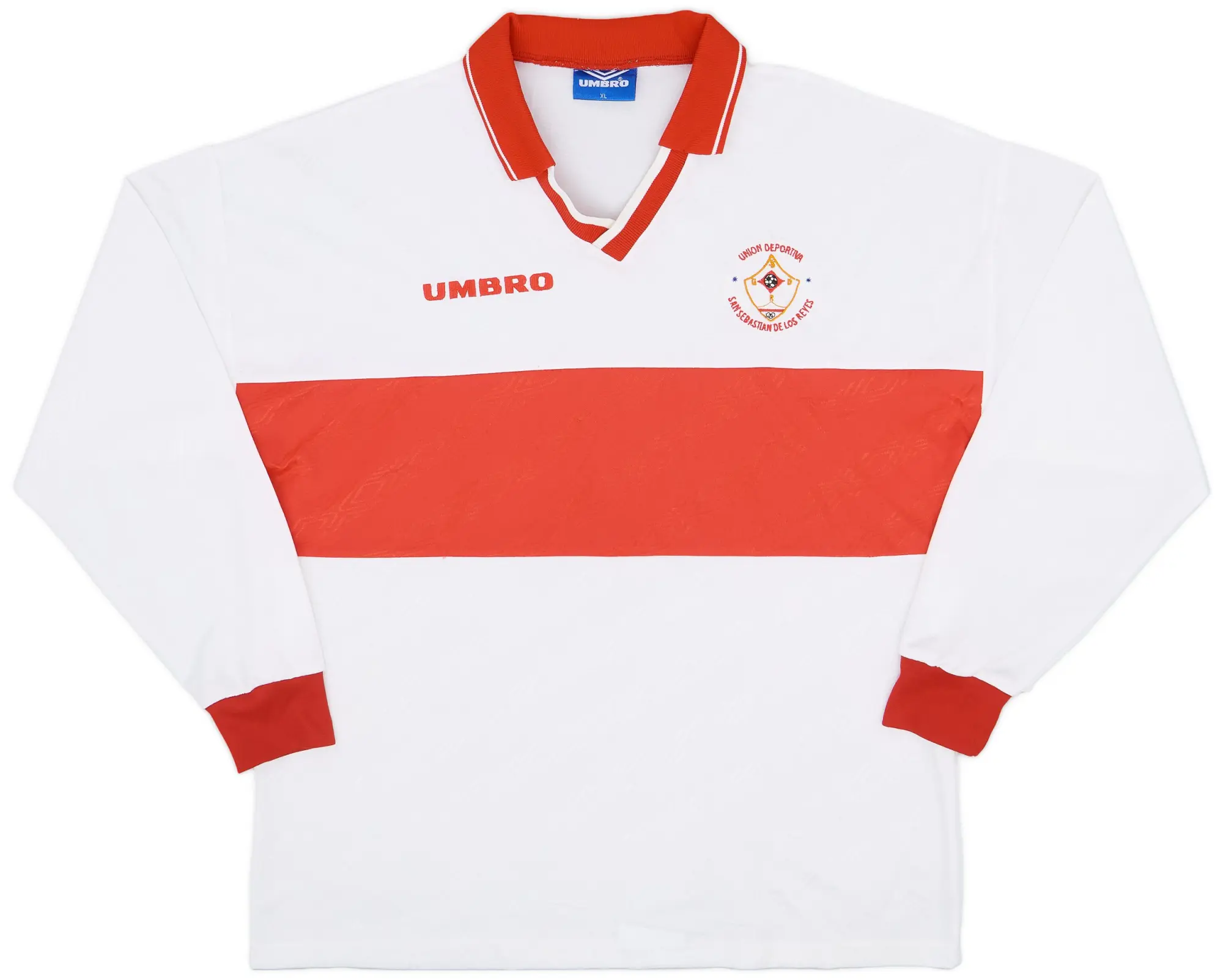 Umbro 1990s UD San Sebastian de los Reyes Home L/S Shirt - 9/10 - (XL)