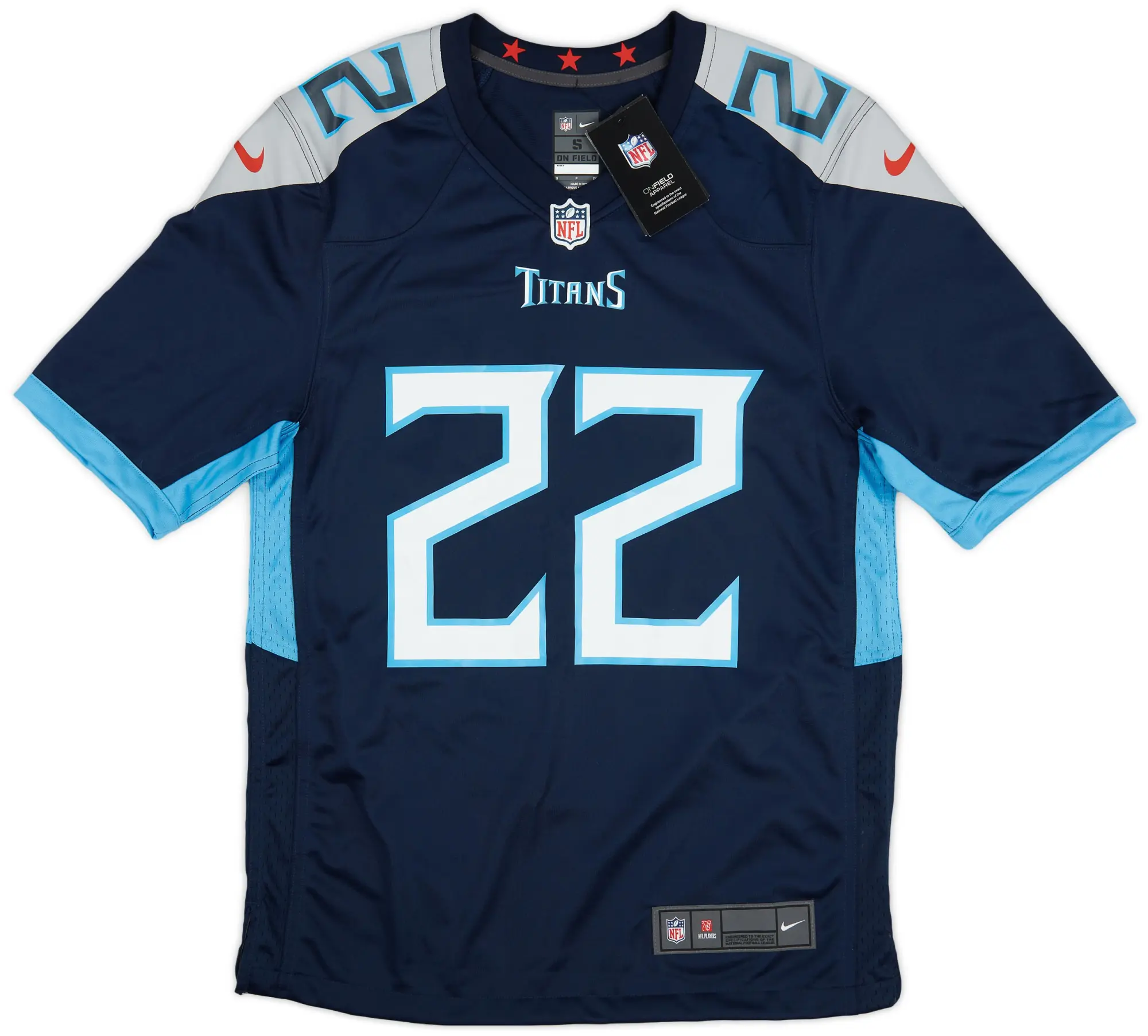 2018-23 Tennessee Titans Henry #22 Nike Game Home Jersey (S)