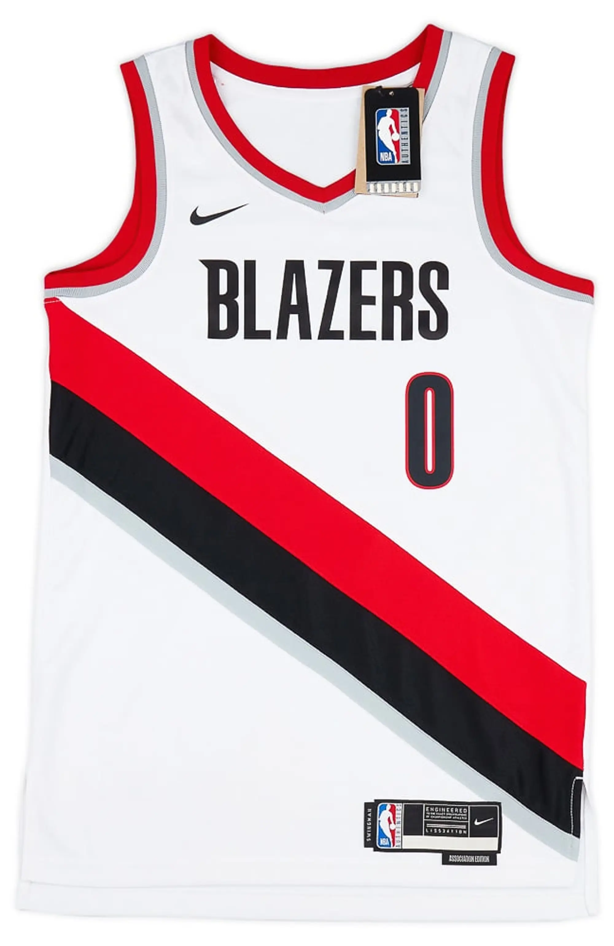 2017-23 Portland Trail Blazers Lillard #0 Nike Swingman Home Jersey (S)
