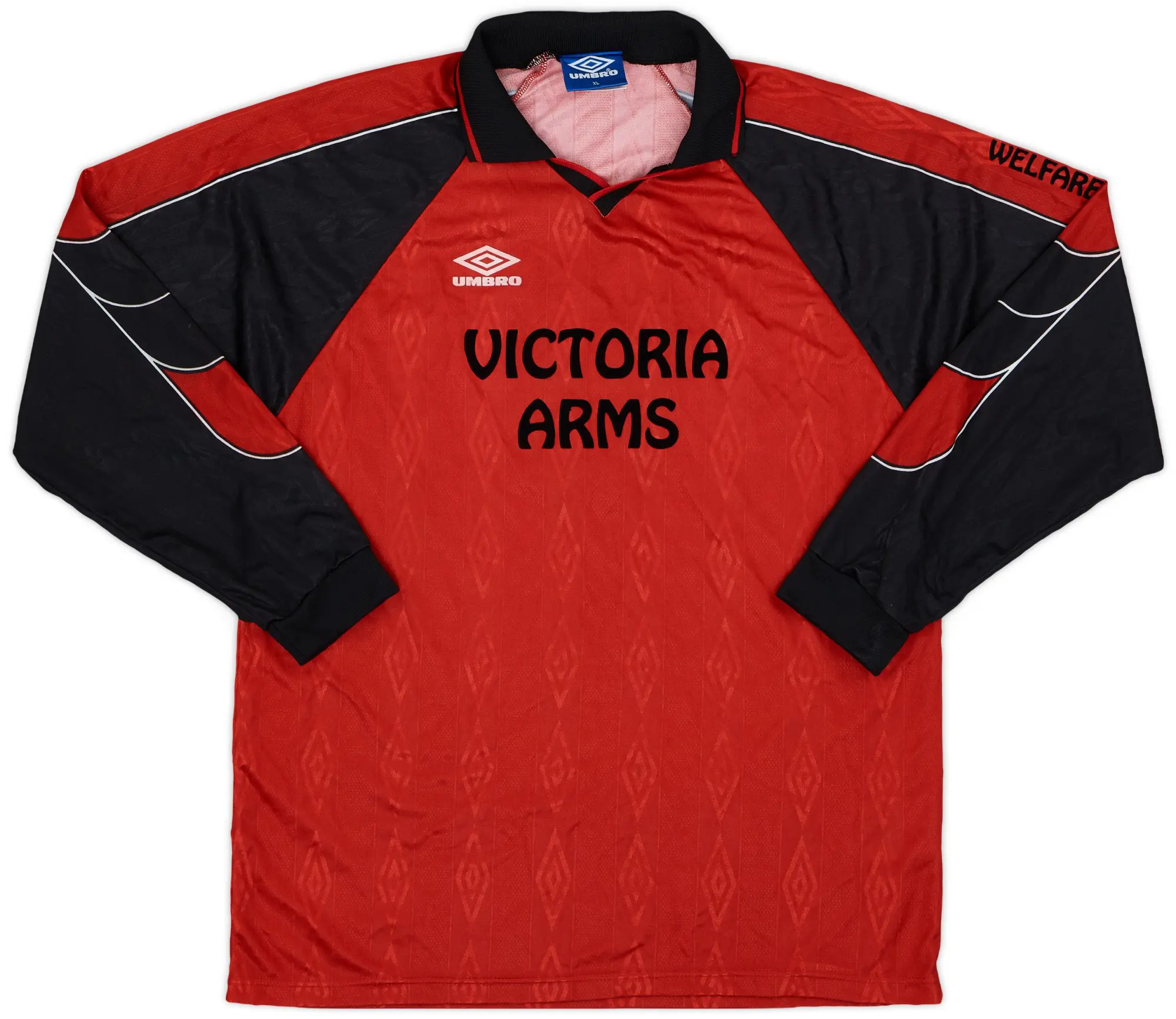 1990s Umbro Template L/S Shirt #8 - 9/10 - (XL)