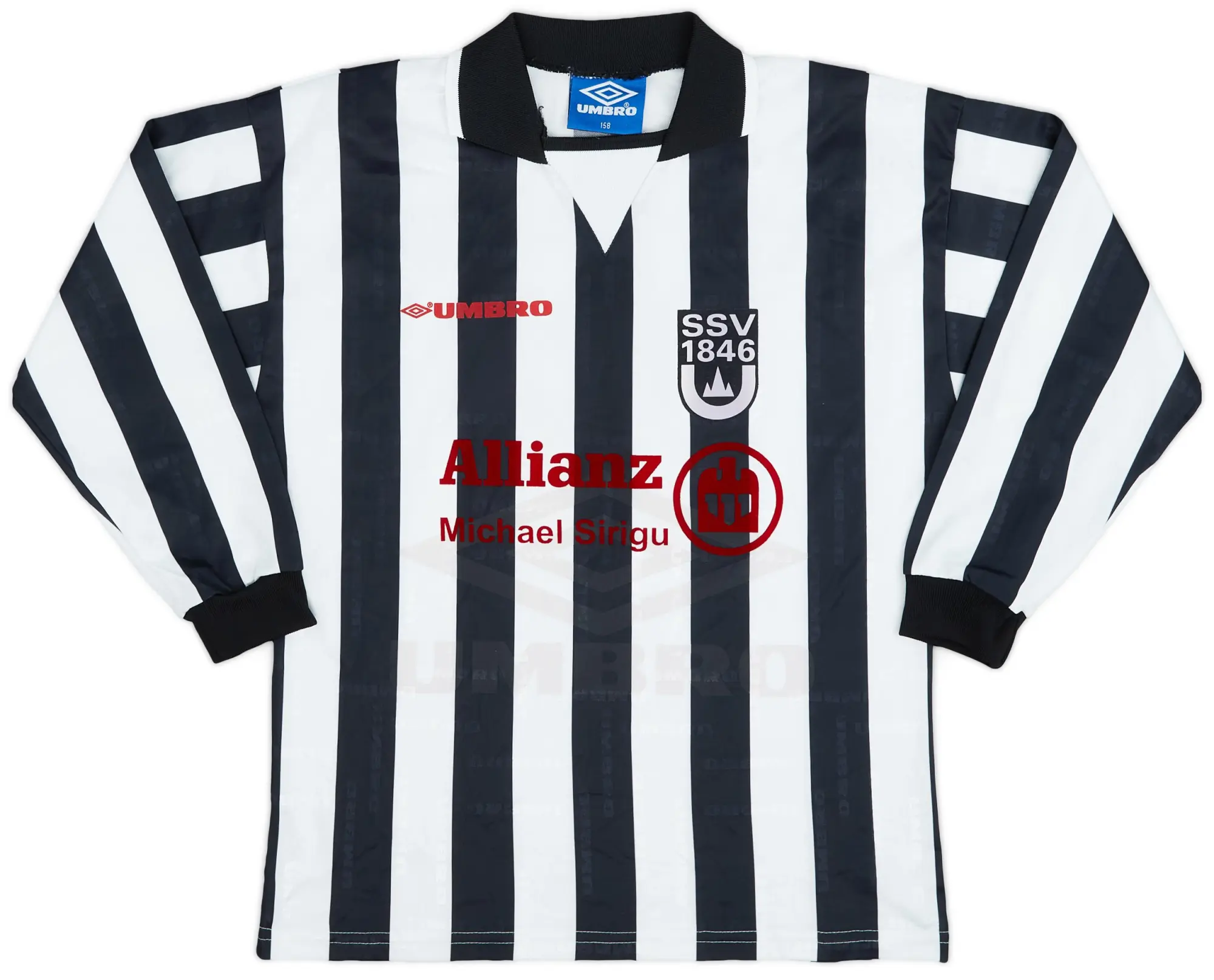 Umbro 1990s SSV Ulm Home L/S Shirt #17 - 8/10 - (L.Boys)